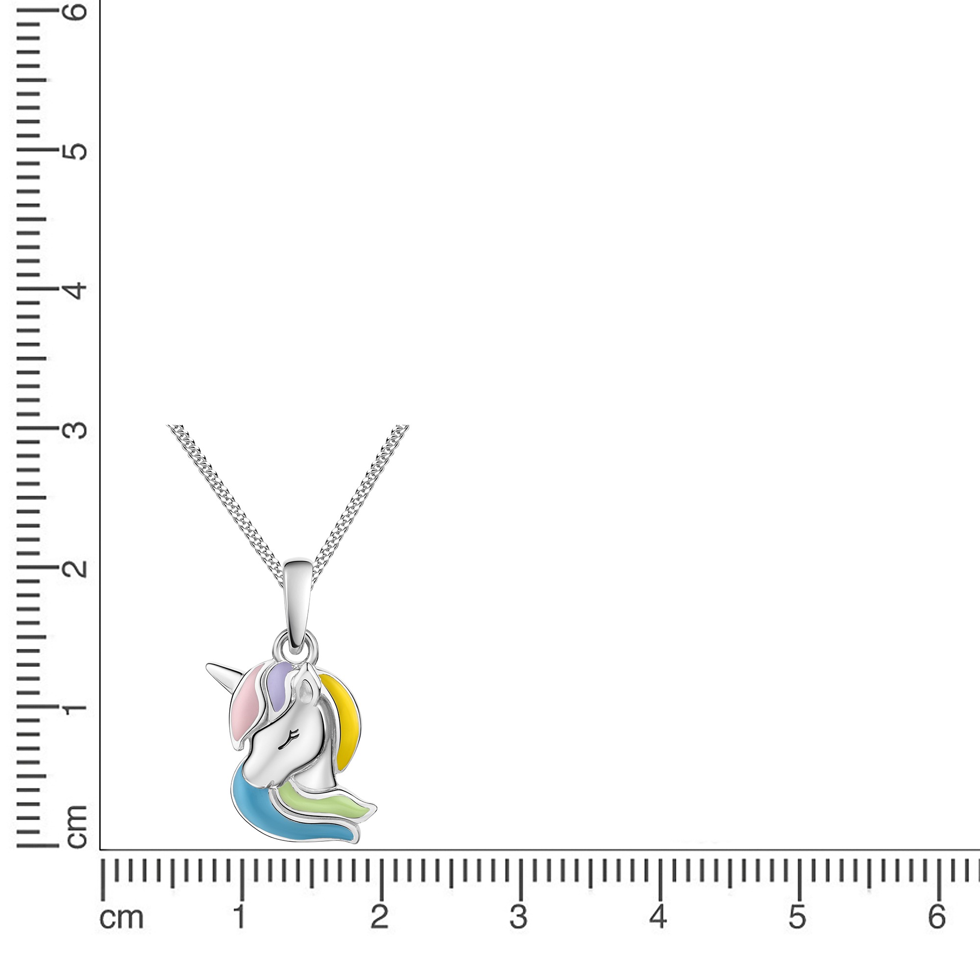 Zeeme Kette mit Anhänger »925/- Sterling Silber rhodiniert Emaille«