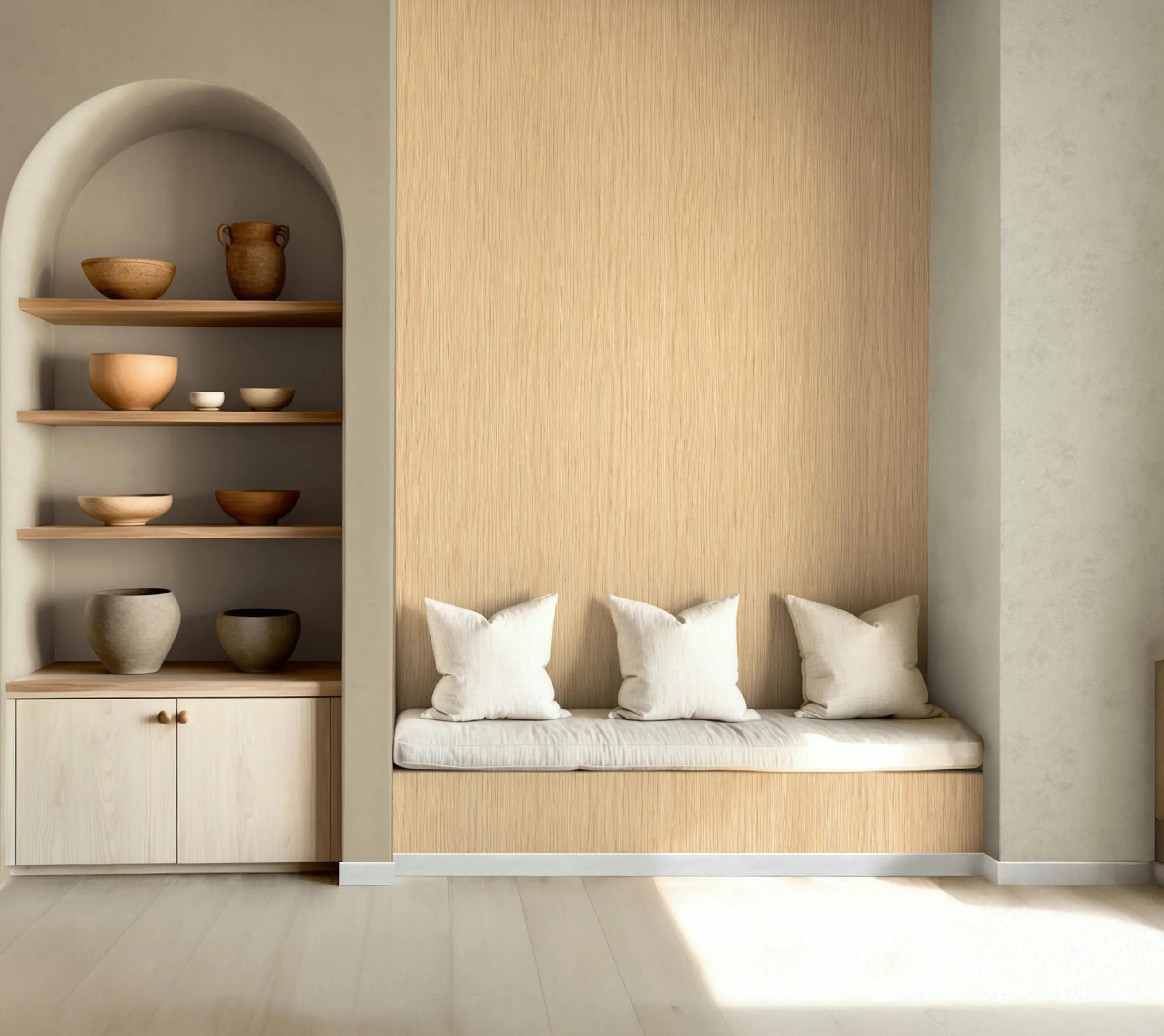 Marburg Vliestapete "Basic 2" Holz für Wohnzimmer Schlafzimmer Küche