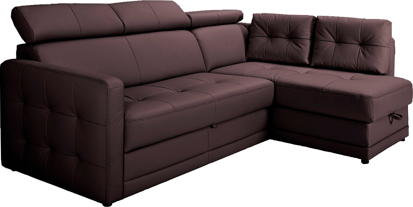 exxpo - sofa fashion Ecksofa "Arles, Federkern, zeitlos, Breite 225cm, L-Fo günstig online kaufen