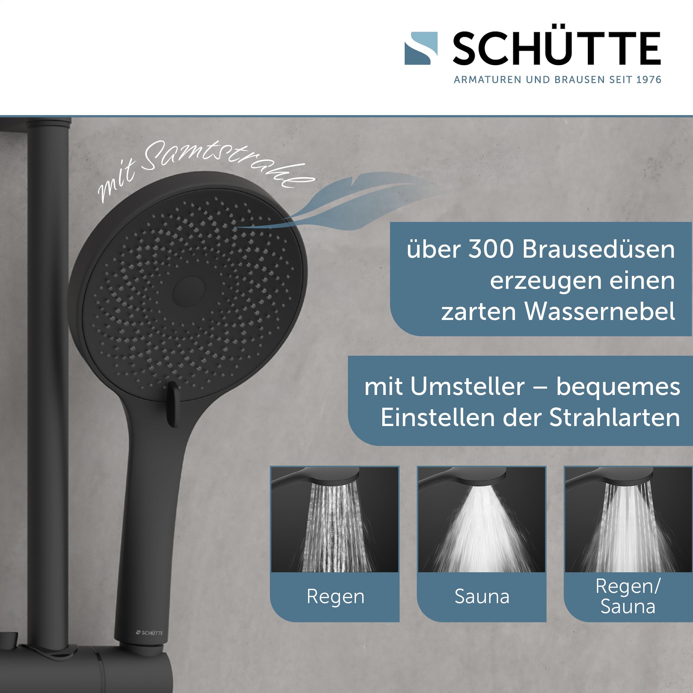 Schütte Stangenbrause-Set »CAPRI«, Duschbrause, 3-fach verstellbar, Antikalk, wassersparend