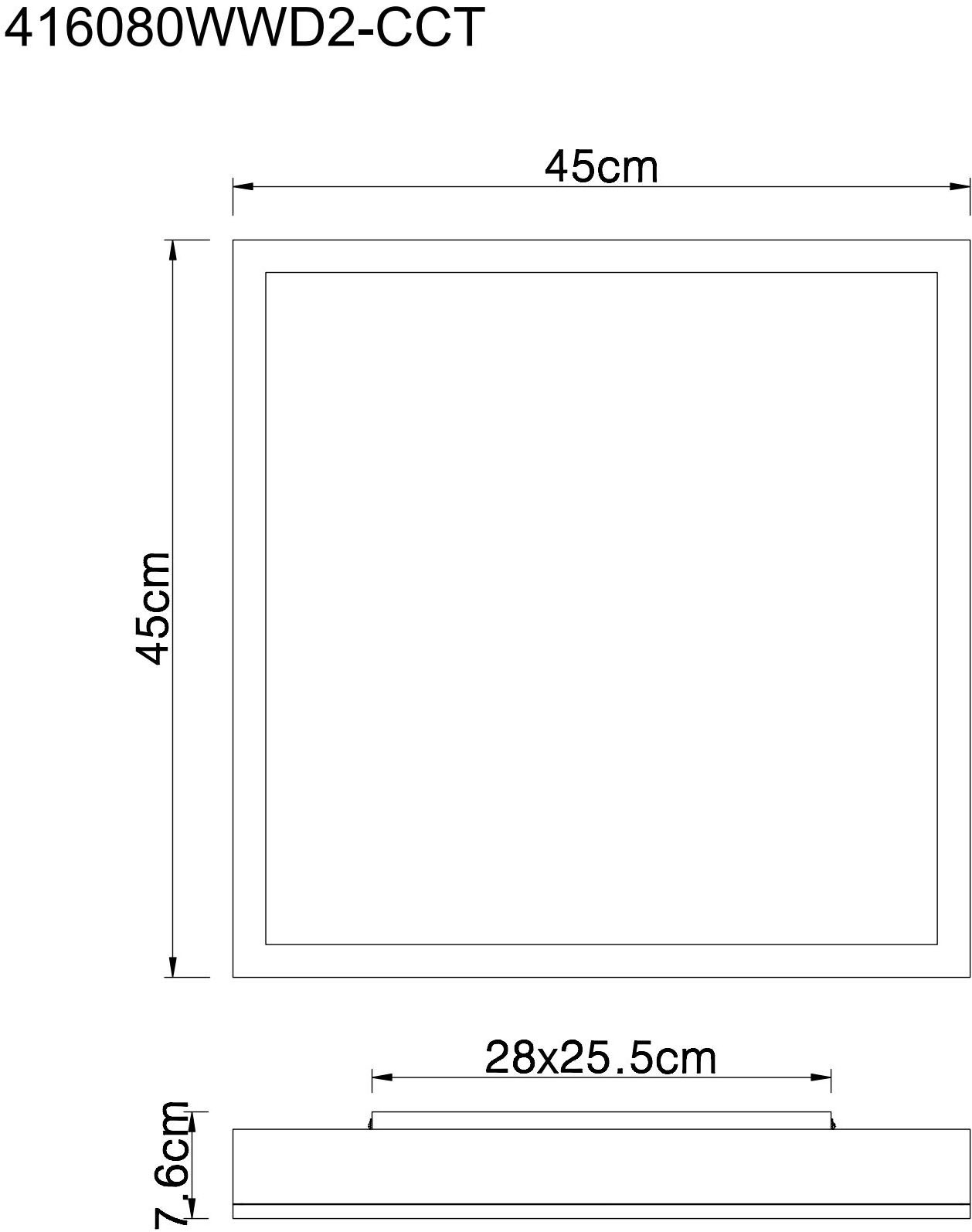 GLOBO LIGHTING LED Deckenleuchte »DORO«, Leuchtmittel LED-Modul | LED fest integriert, Deckenlampe/holzoptik/quadratisch/Wohnzimmer/Schlafzimmer