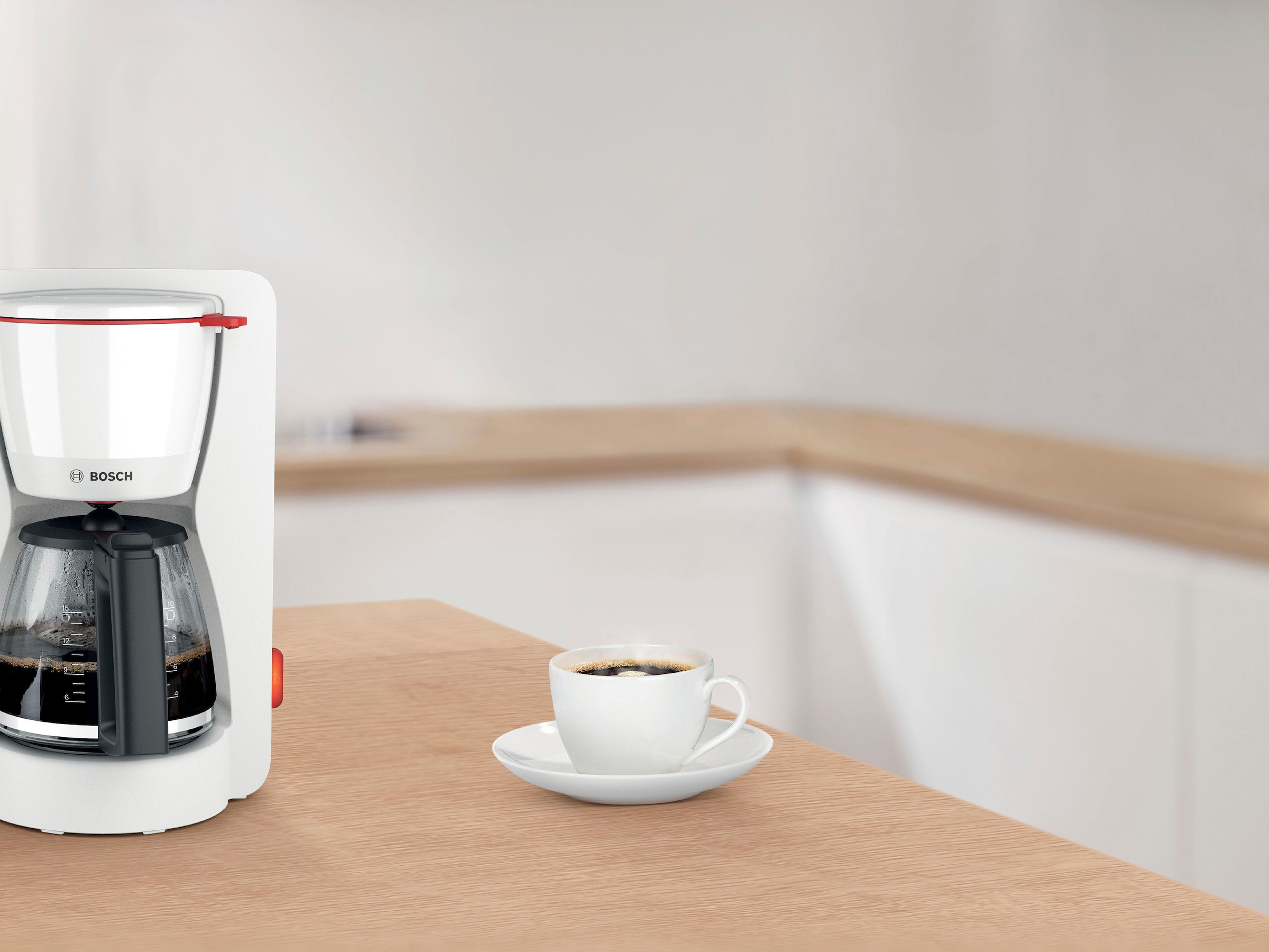 BOSCH Filterkaffeemaschine »MyMoment TKA3M131«, 1,25 l Kaffeekanne,  Papierfilter, 1x4, 60min Warmhaltefunktion, Aroma intense,  Entkalkungsprogramm, 1200 W | BAUR