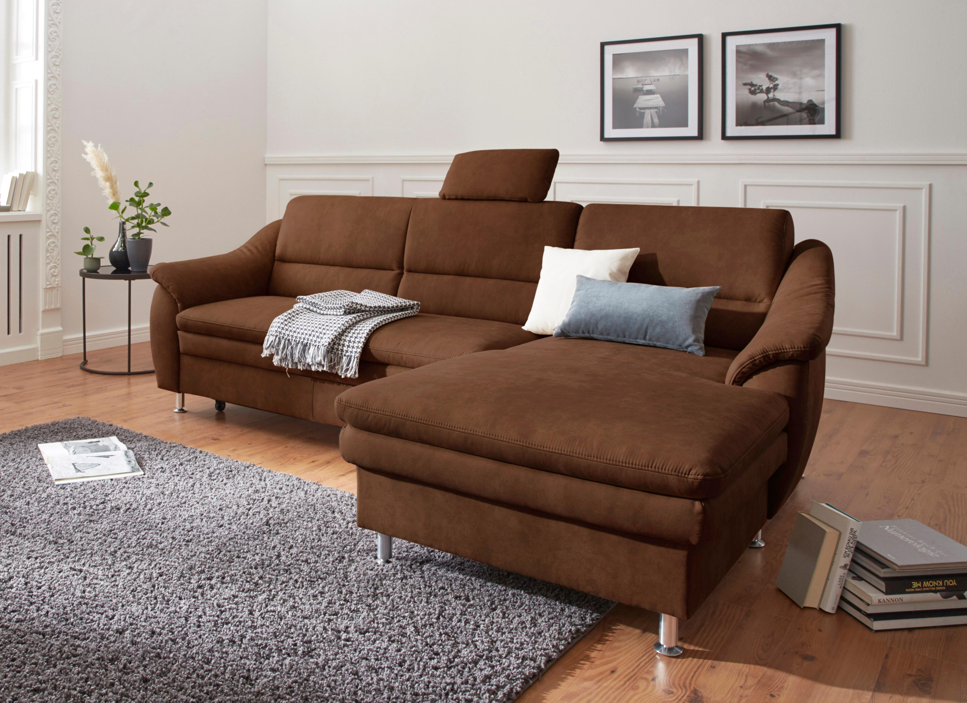 sit&more Ecksofa "Cardoso L-Form" mit Federkern, wahlweise mit Schlaffunktion