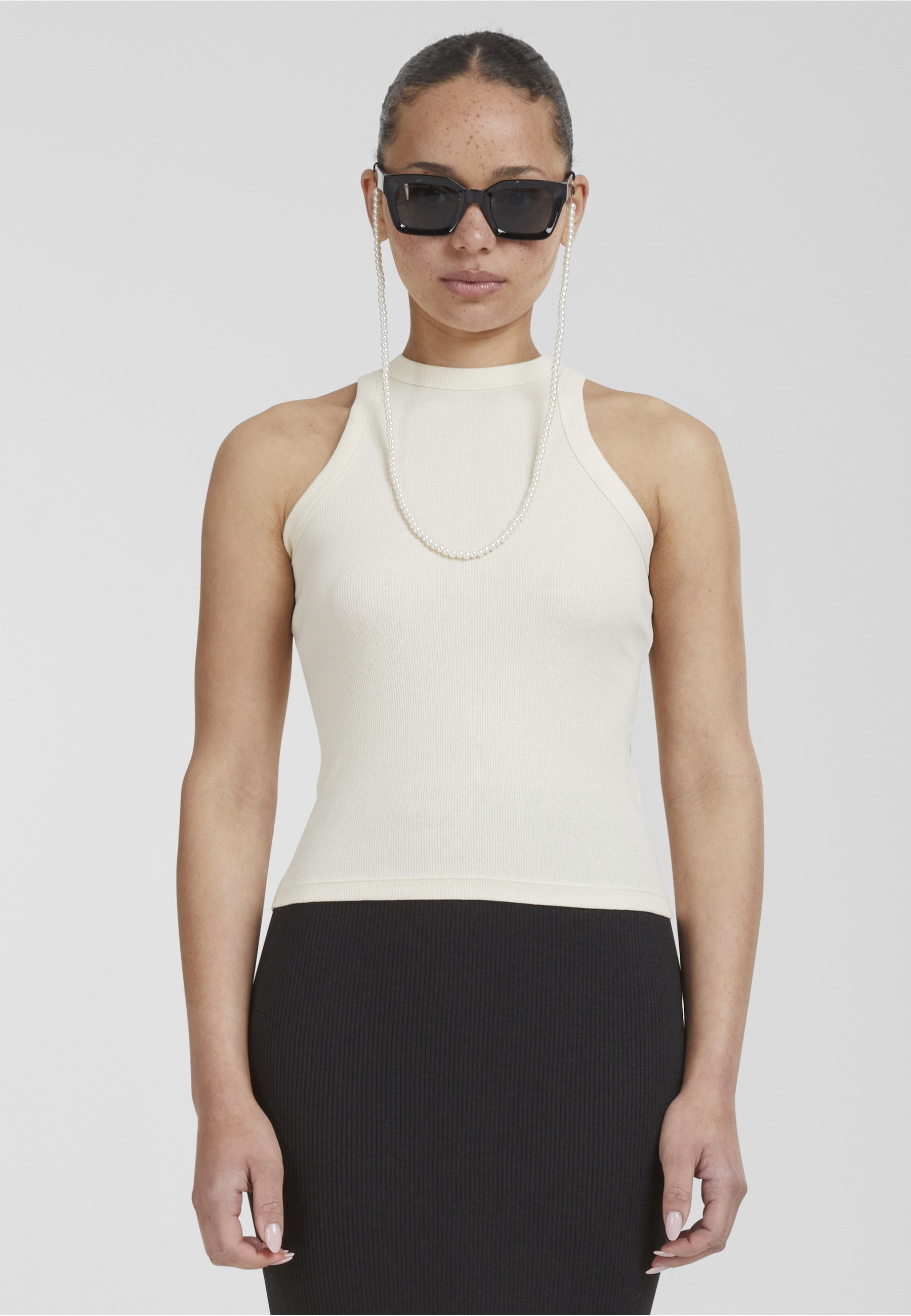 URBAN CLASSICS Tanktop »Urban Classics Damen Ladies Racer Back Rib Top«