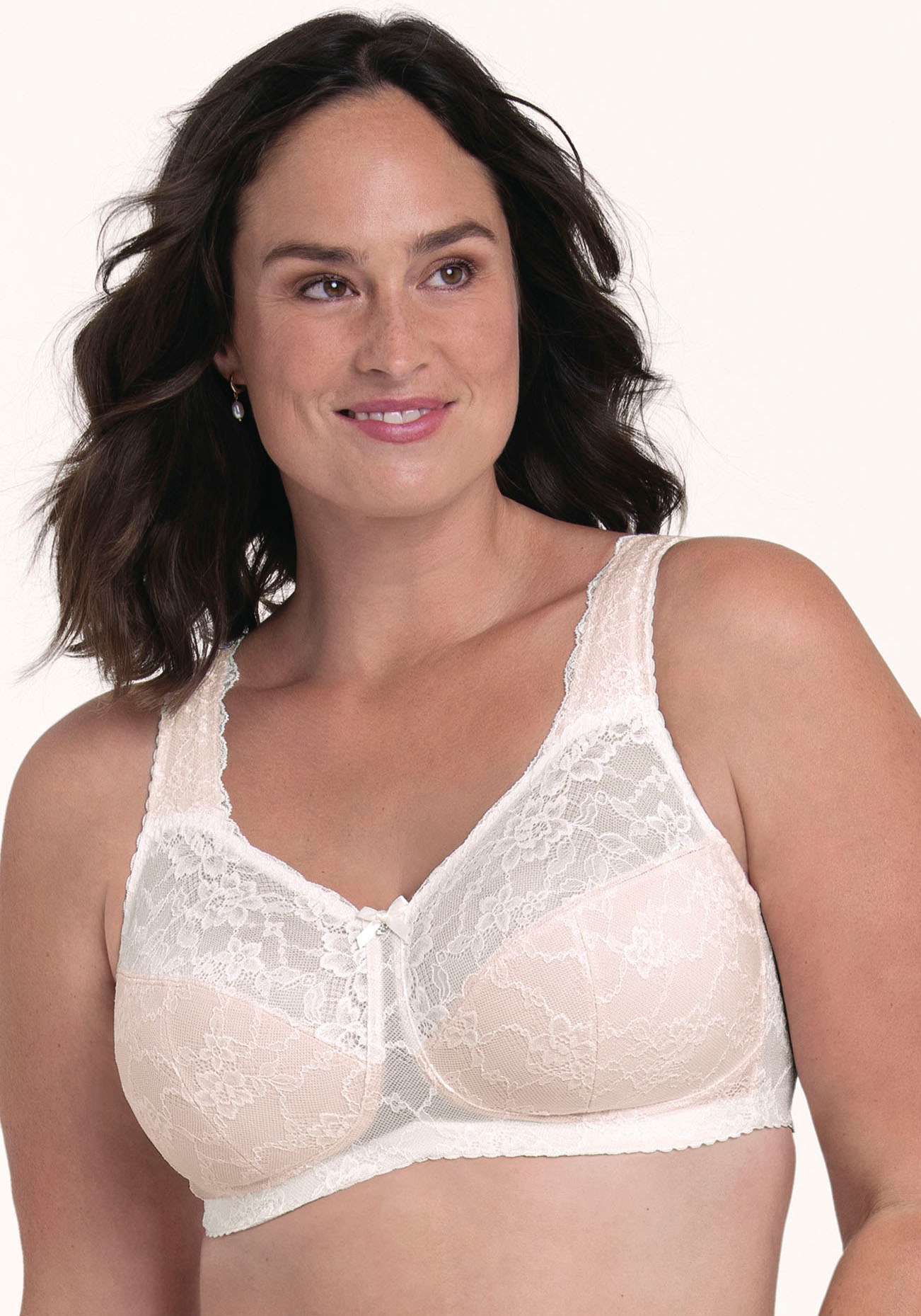 Rosa Faia Bügelloser BH "Bobette" ohne Bügel, mit Spitze, 3-geteilten Cups, günstig online kaufen