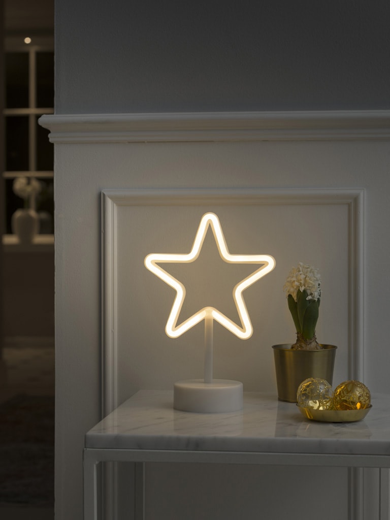 KONSTSMIDE LED Stern »Weihnachtsstern, Schlauchsilhouette Stern,  Weihnachtsdeko«, mit 6h Timer, 78 warm weiße Dioden bestellen | BAUR