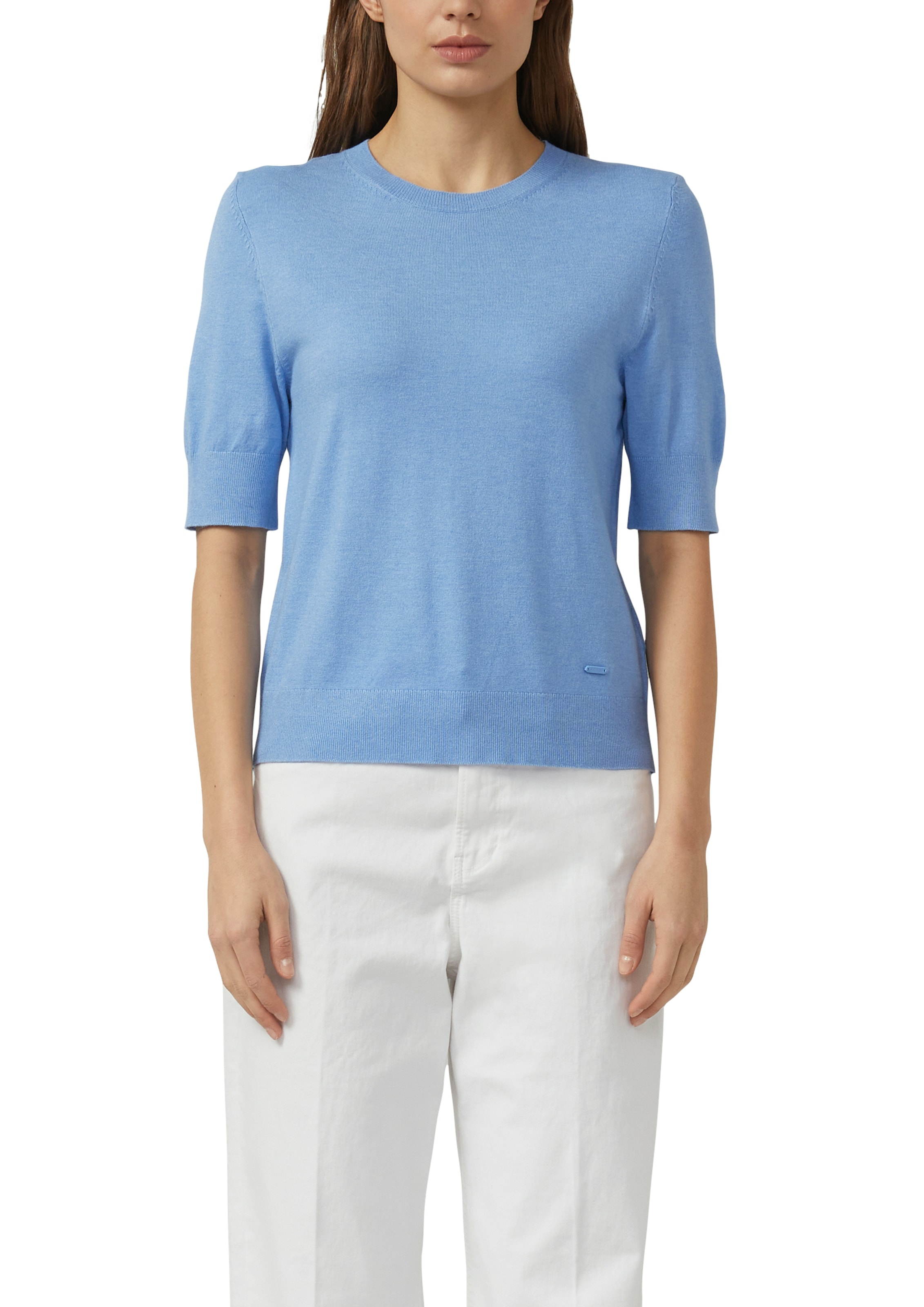 s.Oliver Strickpullover Halbarm-Strick mit Viskose