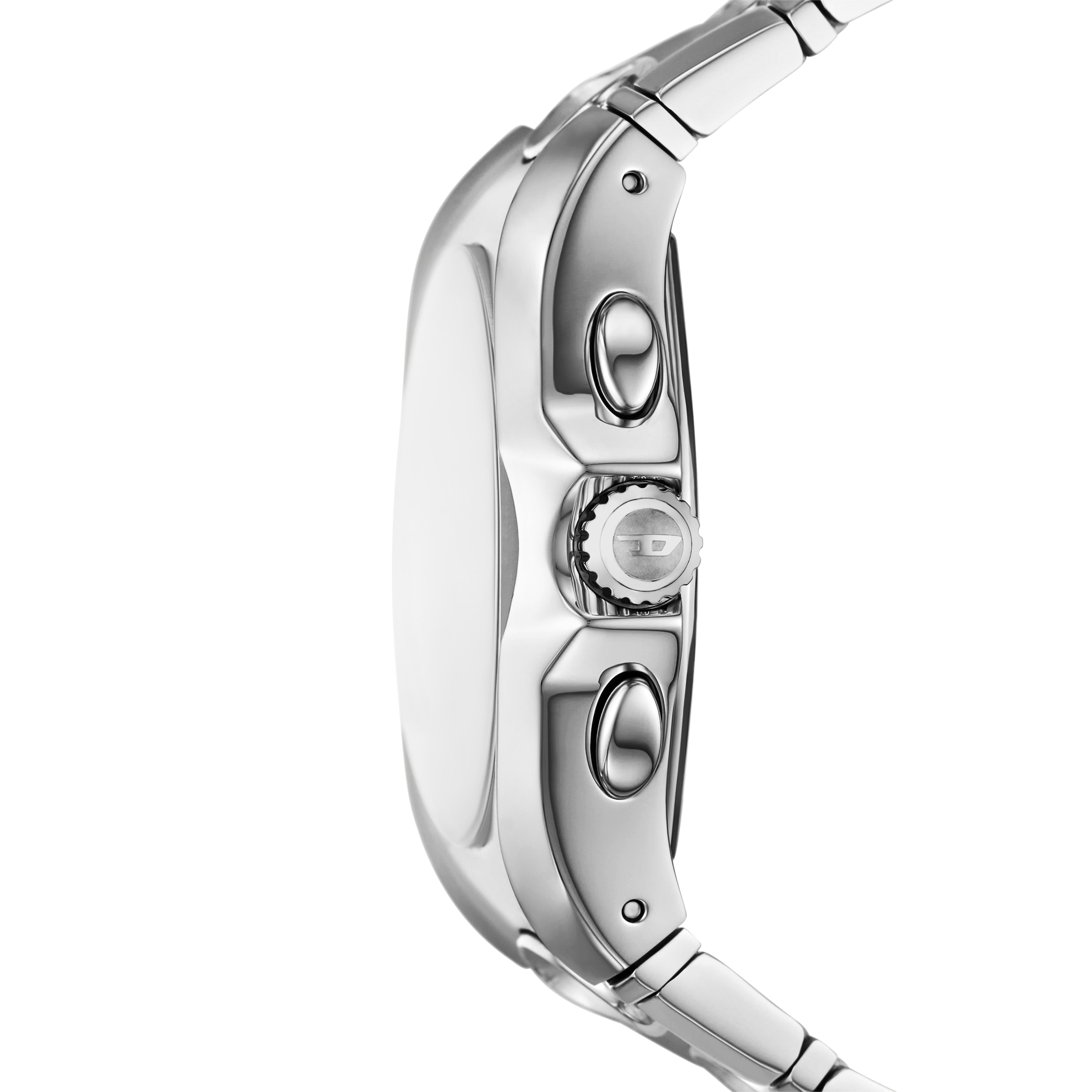 Diesel Chronograph »D-CURVE«, Quarzuhr, Armbanduhr, Herrenuhr, Edelstahlarmband, analog