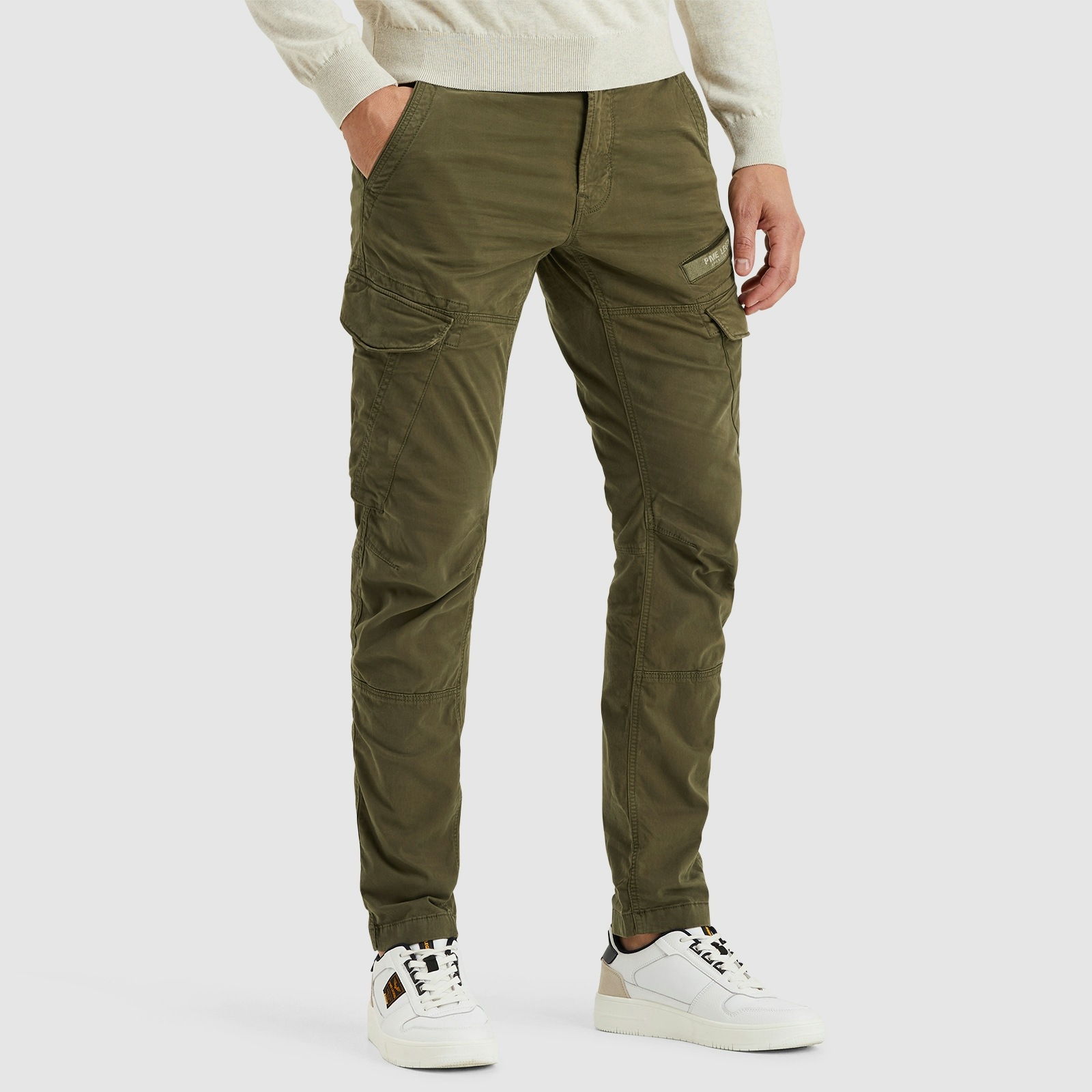 PME Legend Herren Cargohose NORDROP - Tapered Fit - Blau Beige Oliv Grün günstig online kaufen