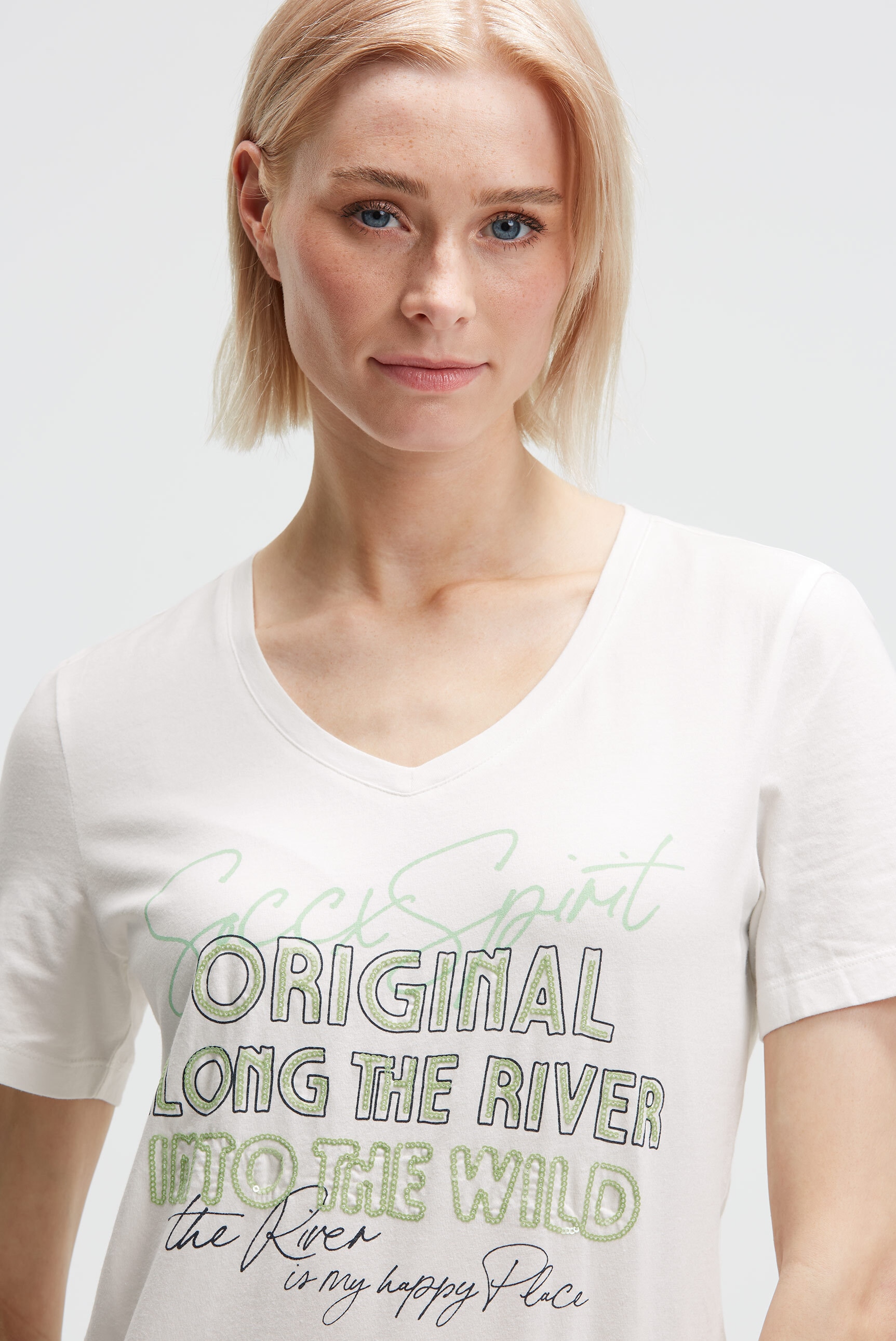 SOCCX V-Shirt mit Baumwolle