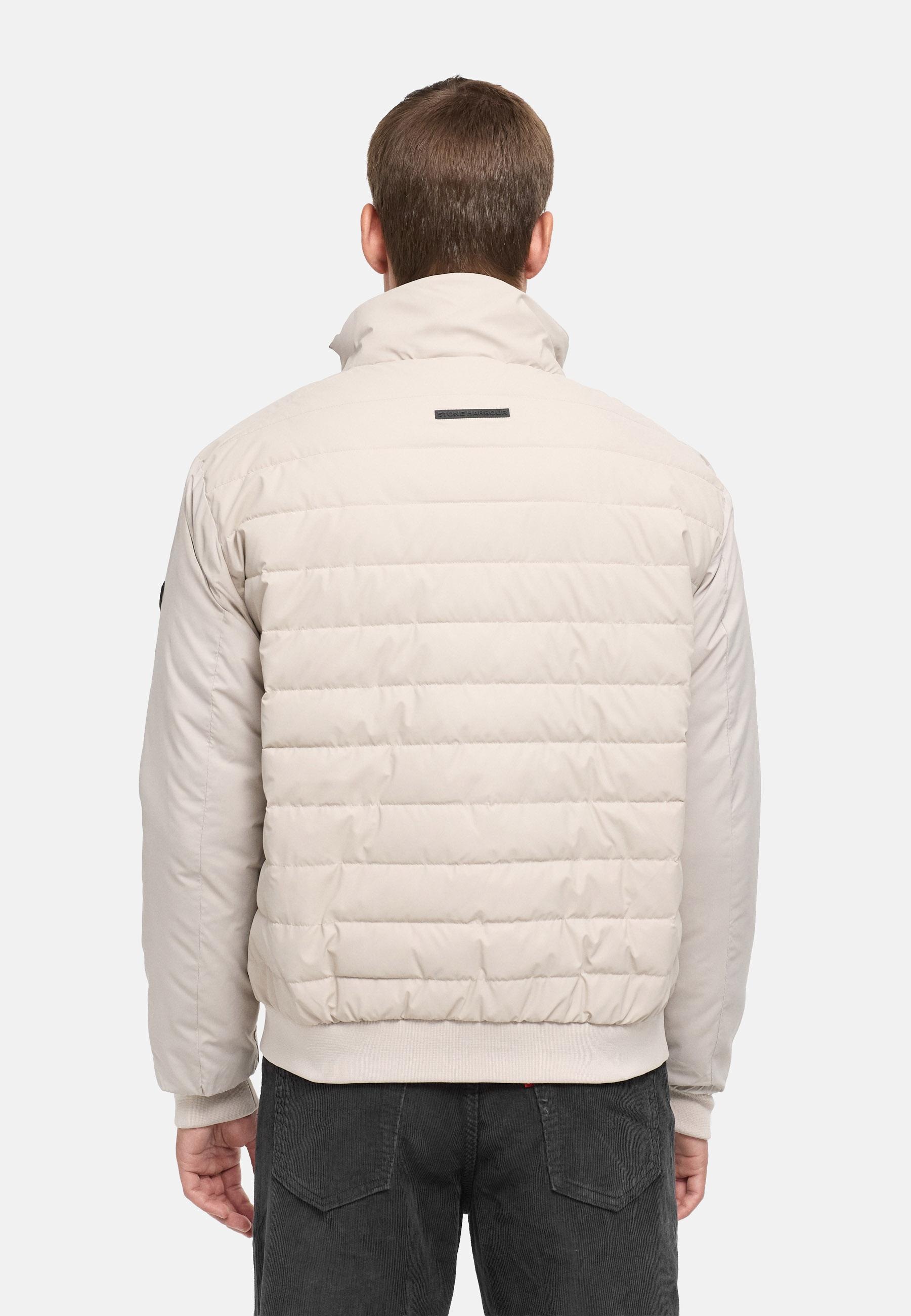 Stone Harbour Regenjacke »Eliaam XX« ohne Kapuze Herren Steppjacke mit glatten Ärmeln