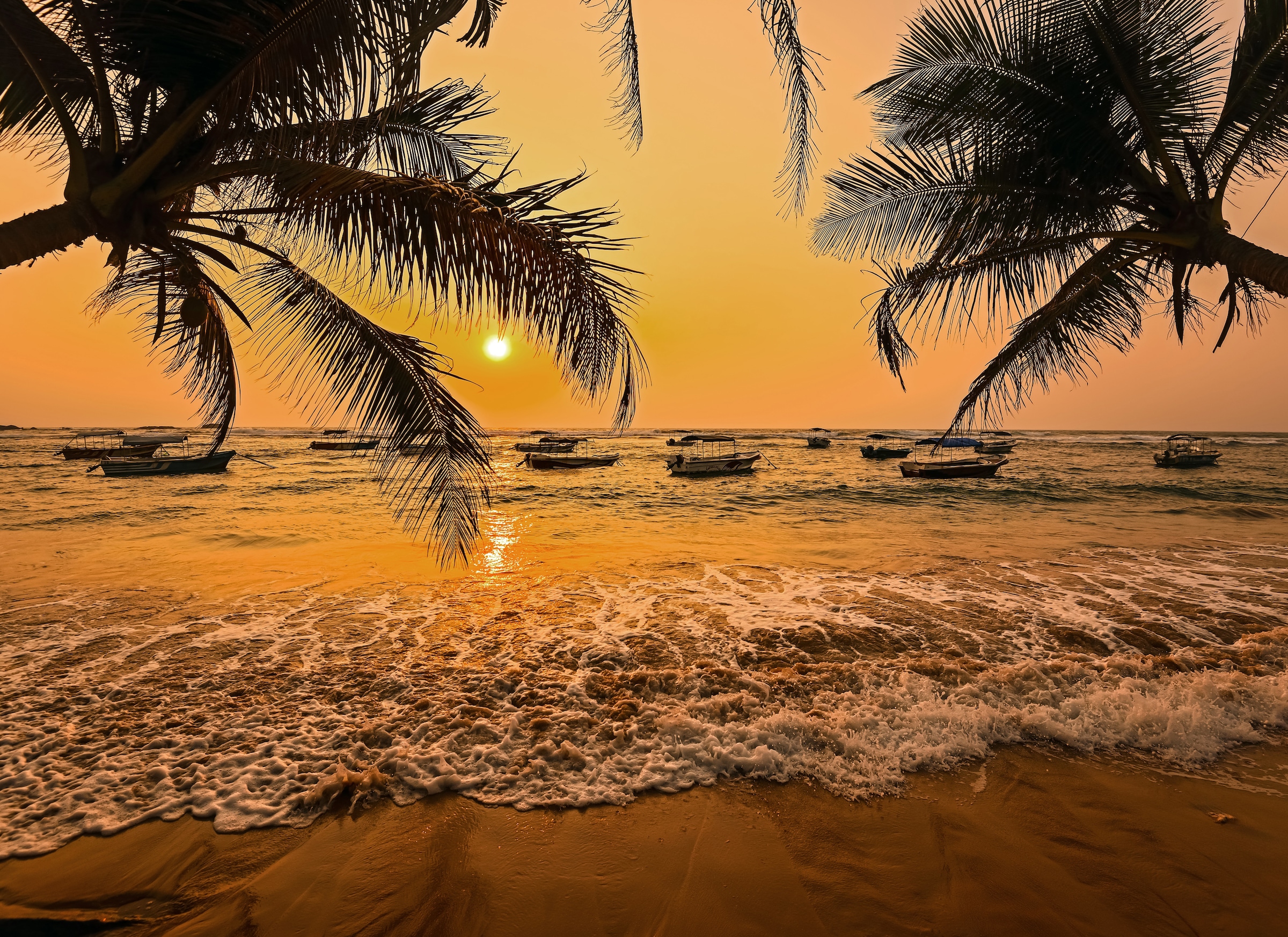 Papermoon Fototapete "Sri Lanka Palm Beach" glatt