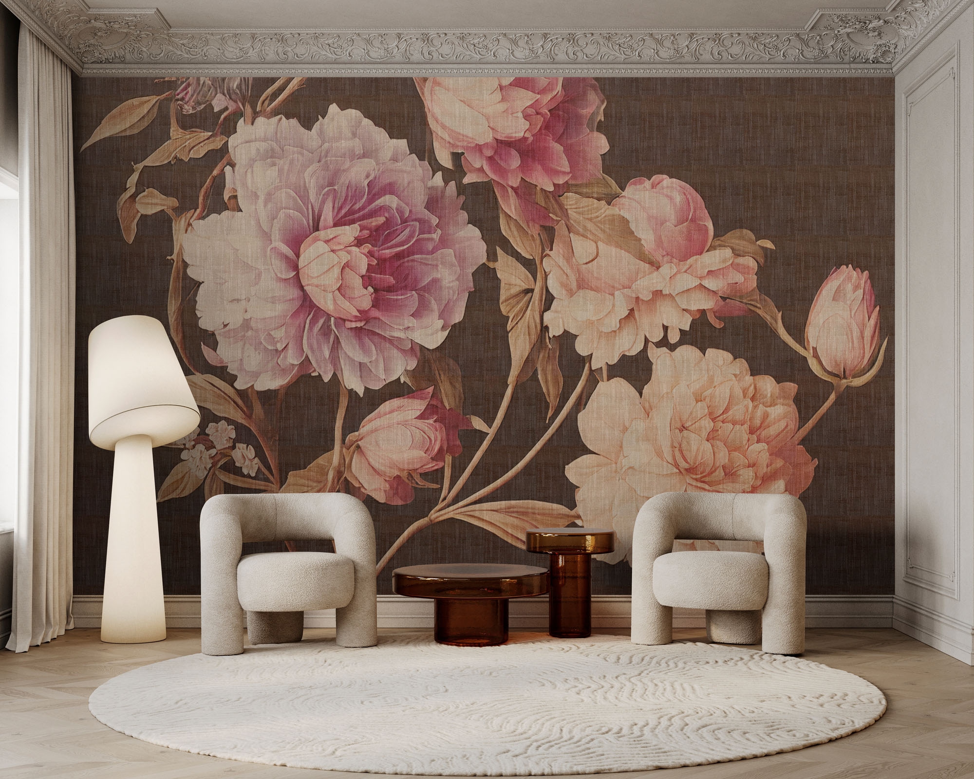 living walls Fototapete »Walls by Patel 5 Fototapete Vintage-Blumen« floral glatt Vintage-Blumen auf 200 g/m² Premium-Vlies