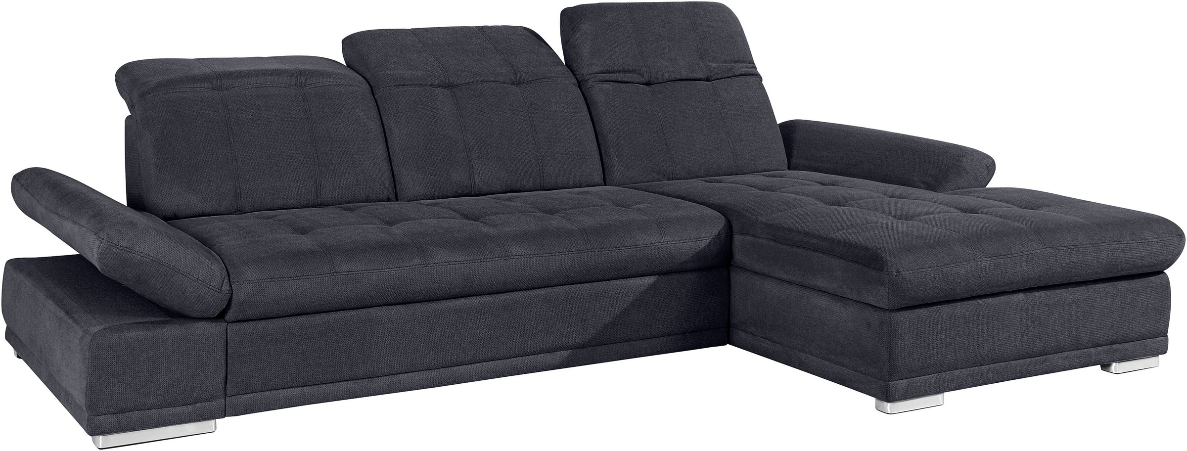 COTTA Ecksofa »Holiday L-Form mit Sitztiefen-, Armteil- und Kopfteilverstellung«, wahlweise mit Bettfunktion & Bettkasten