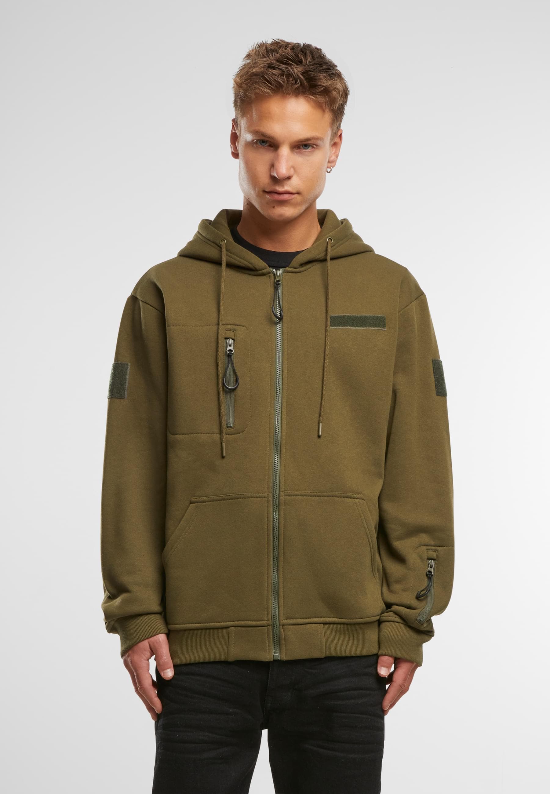 Brandit Bomberjacke »Brandit Tactical Sweat Jacket« 1 Stk. tlg. mit Kapuze