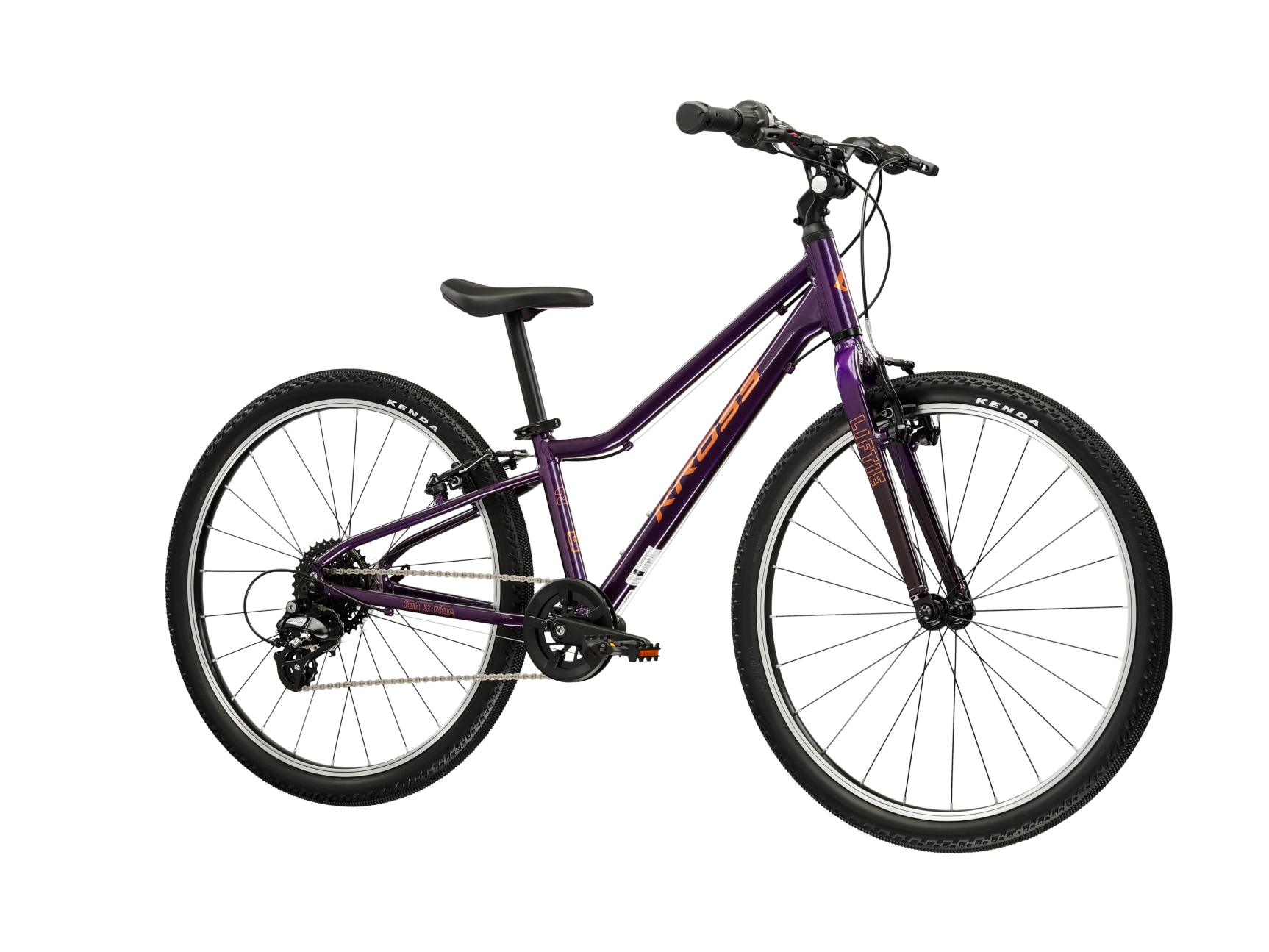 Kross Kinderfahrrad »KROSS Kinderrad 24" Lightweight Liftie 8 Gänge grün 2026« 8 Gang Shimano ALTUS RD-M310 Schaltwerk Kettenschaltung