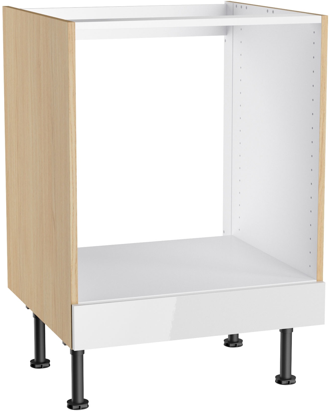 KOCHSTATION Herdumbauschrank "KS-Lucy" Breite 60 cm, 1 Blende, höhenverstellbare Füße
