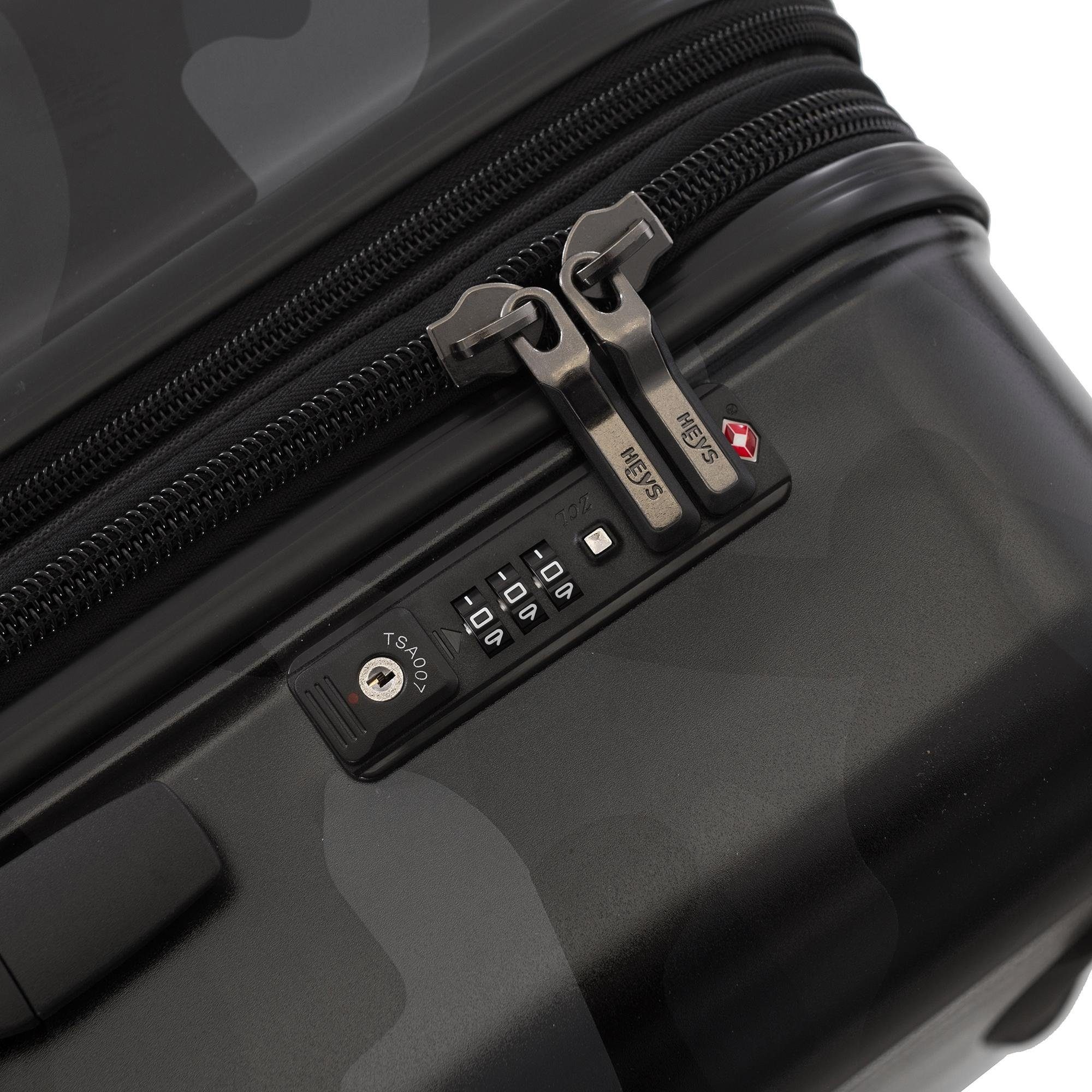 Heys Hartschalen-Trolley »Black Camo, 76 cm«, 4 Rollen, Heys x Joachim Llambi Reisegepäck TSA Schloss Volumenerweiterung