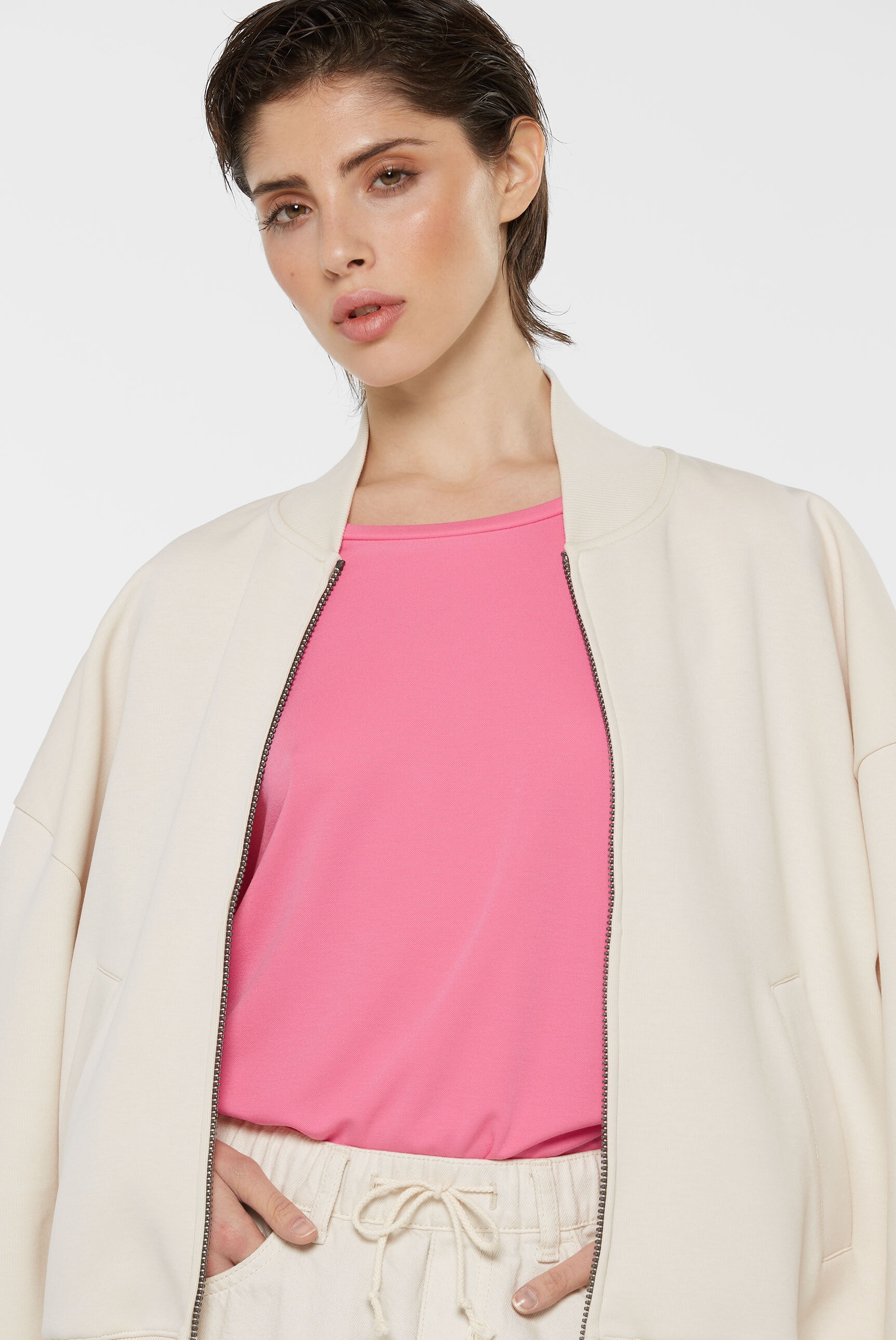SENSES.THE LABEL Rundhalsshirt, mit Necktape
