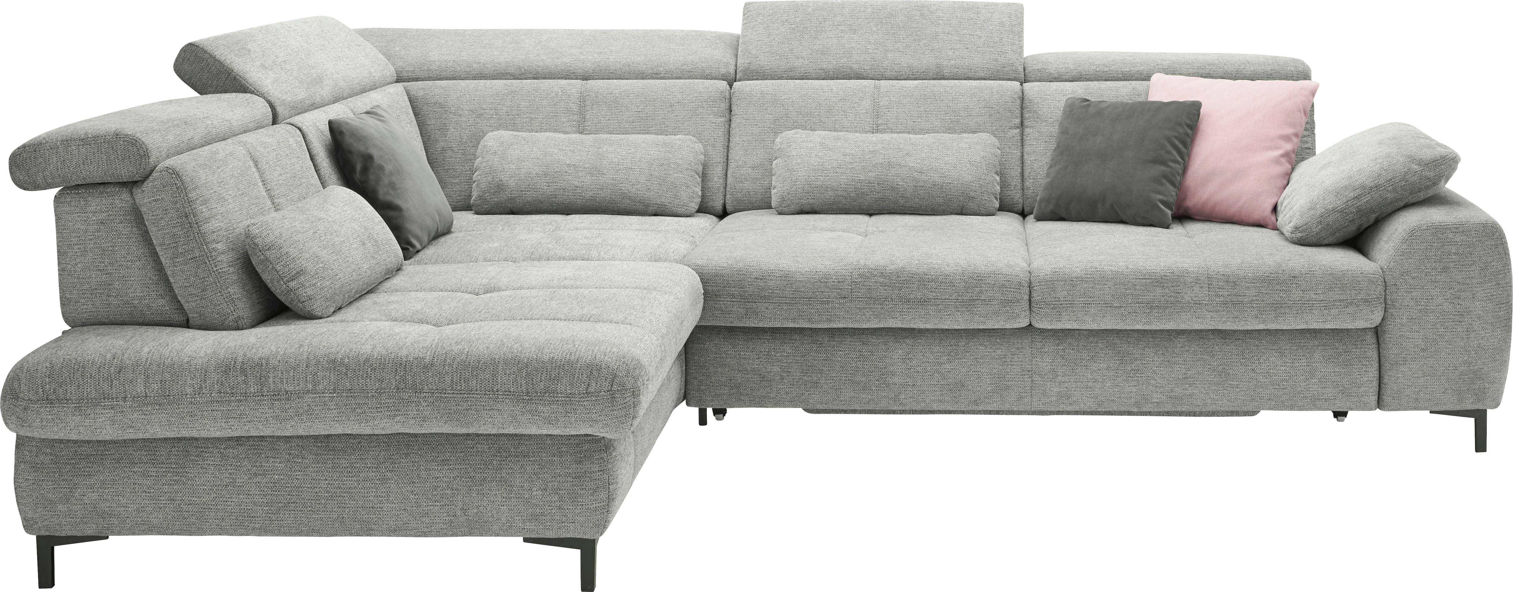 set one by Musterring Ecksofa Kaltschaumpolsterung, Flachgewebe, whlw. mit Funktionen, Sitzhöhe 49