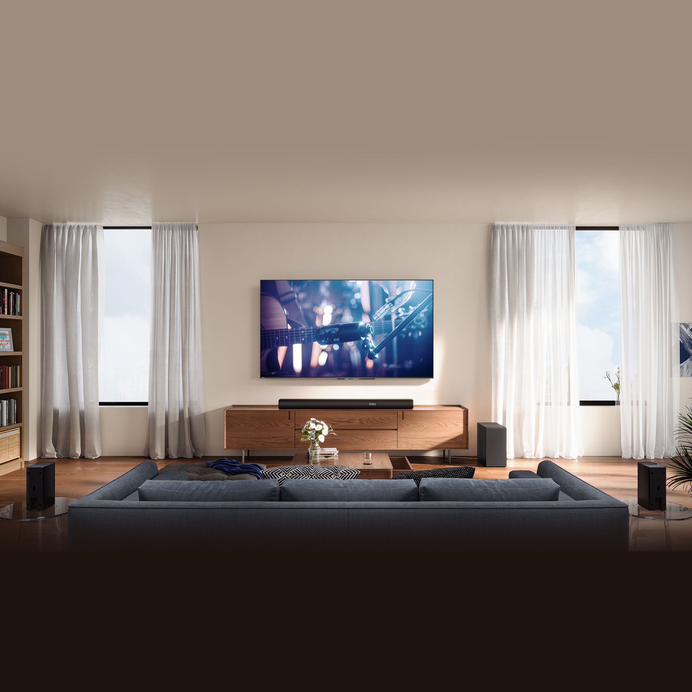 Hisense Soundbar »AX5100Q« 5.1 (Bluetooth Bassregelung | Lautstärkeregelung | Pairing 580 W)
