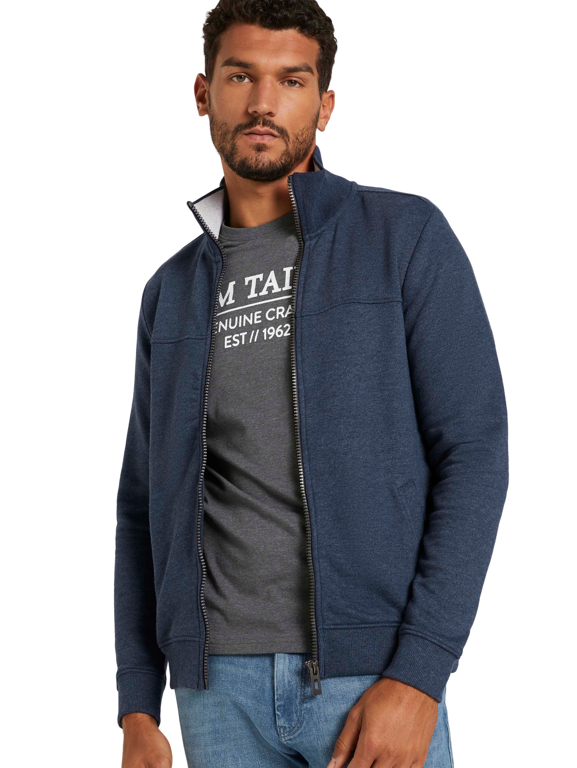 TOM TAILOR Sweatjacke, mit halswärmendem Stehkragen günstig online kaufen