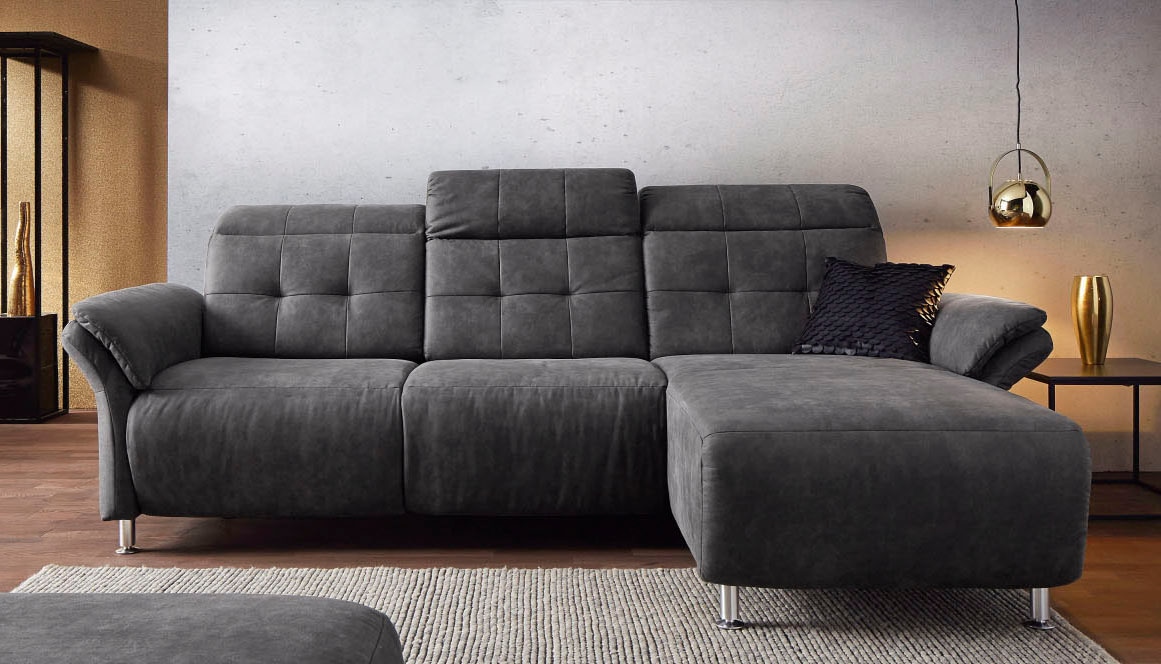 Home affaire Ecksofa "Manhattan L-Form" 2 Sitze mit elektrischer Relaxfunkt günstig online kaufen