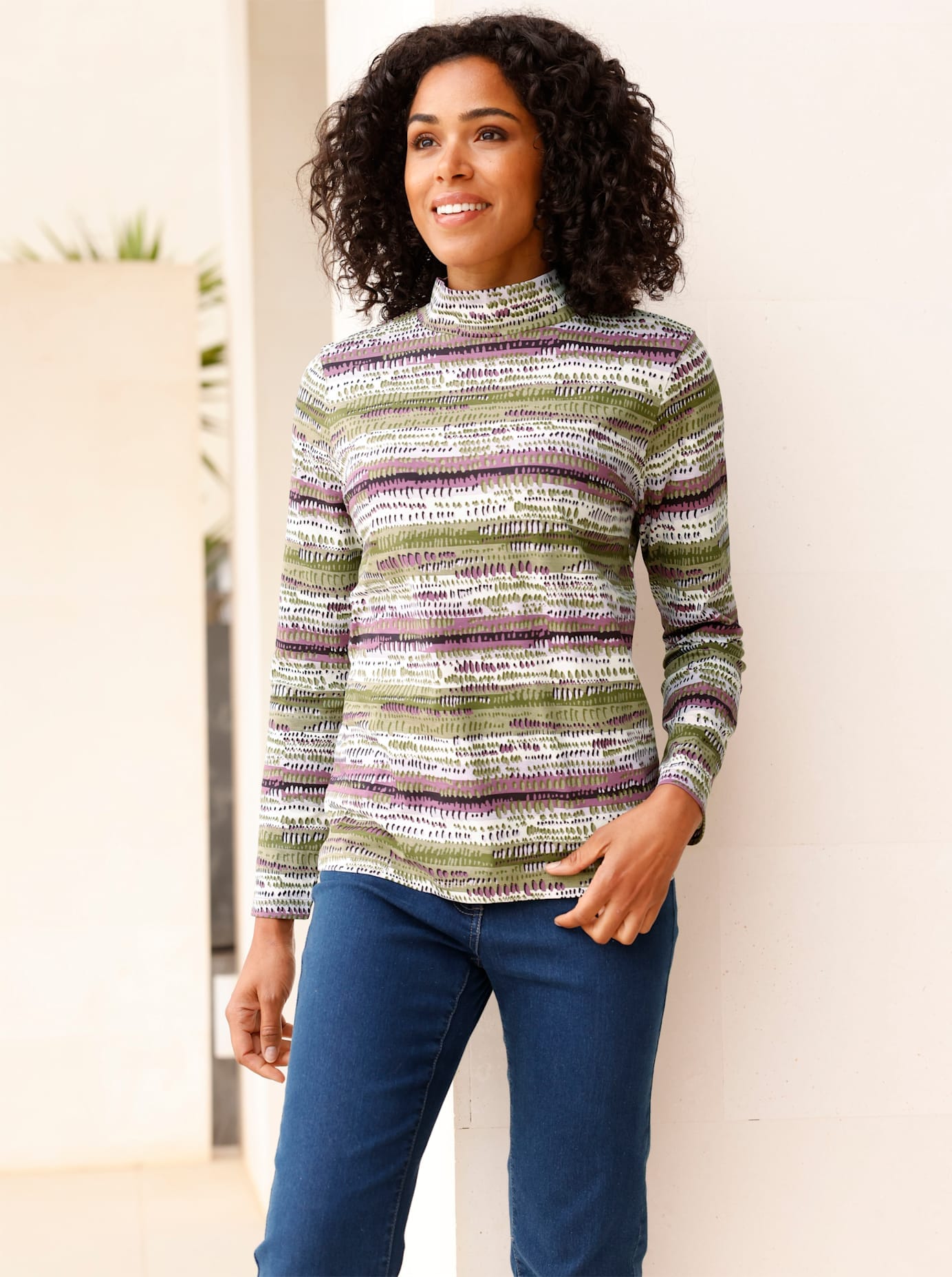 Classic Basics Stehkragenshirt "Stehkragen-Shirt" 1