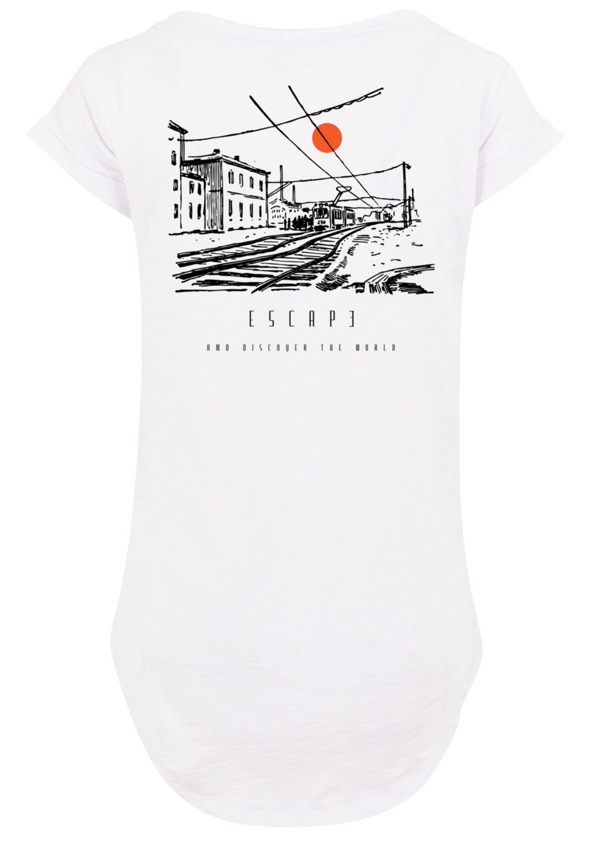 F4NT4STIC T-Shirt "Escape Discover the World Town Train Station" Premium Qu günstig online kaufen