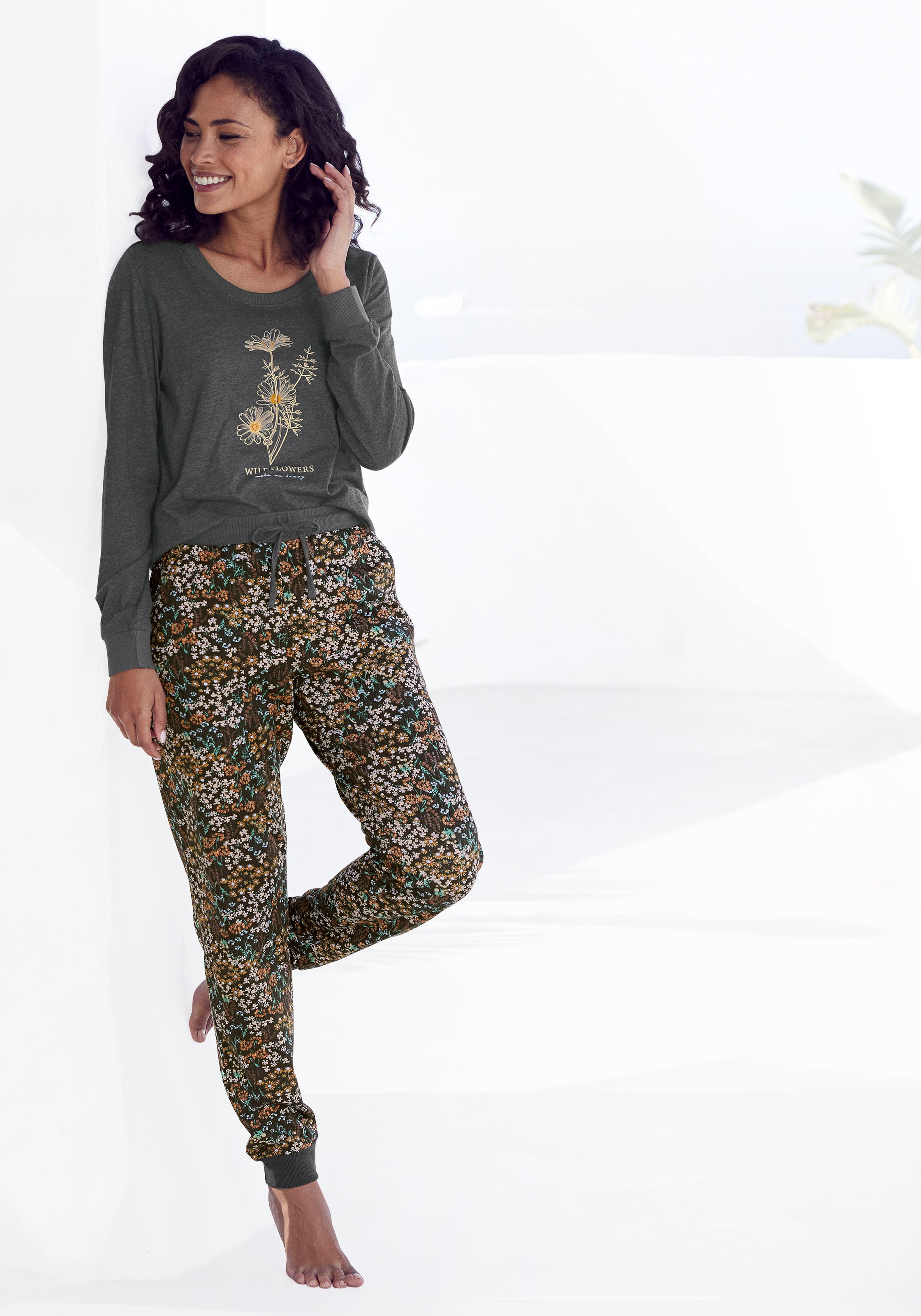 Vivance Dreams Pyjama 2 Stk. tlg., mit Frontdruck günstig online kaufen