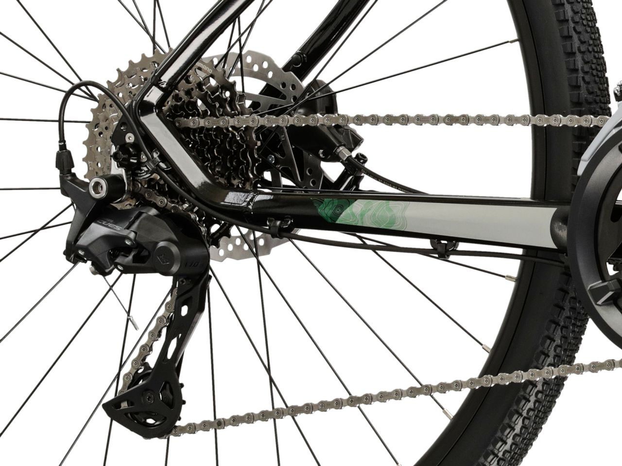 Kross Crossrad »Crossrad Damen 28" Evado 7.0 schwarz 20 Gänge« 20 Gang Shimano CUES U6020 Schaltwerk Kettenschaltung