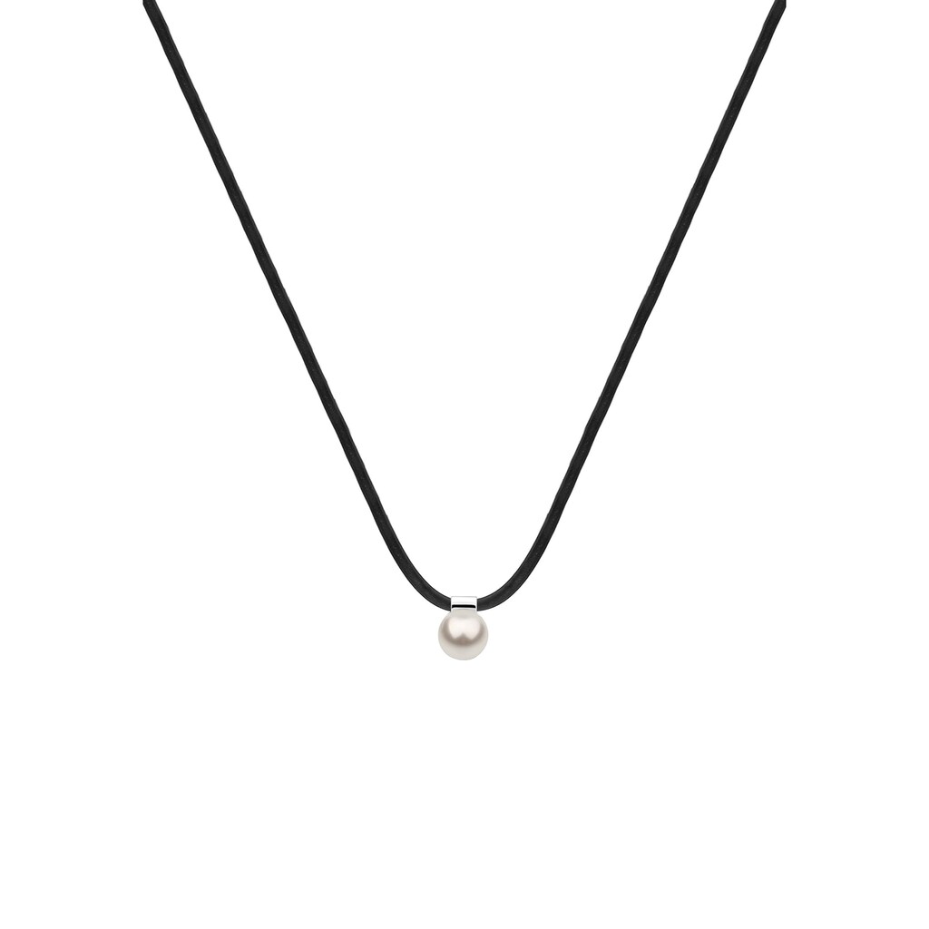 Nenalina Perlenkette »Kautschuk Synthetische Perle 925 Silber«