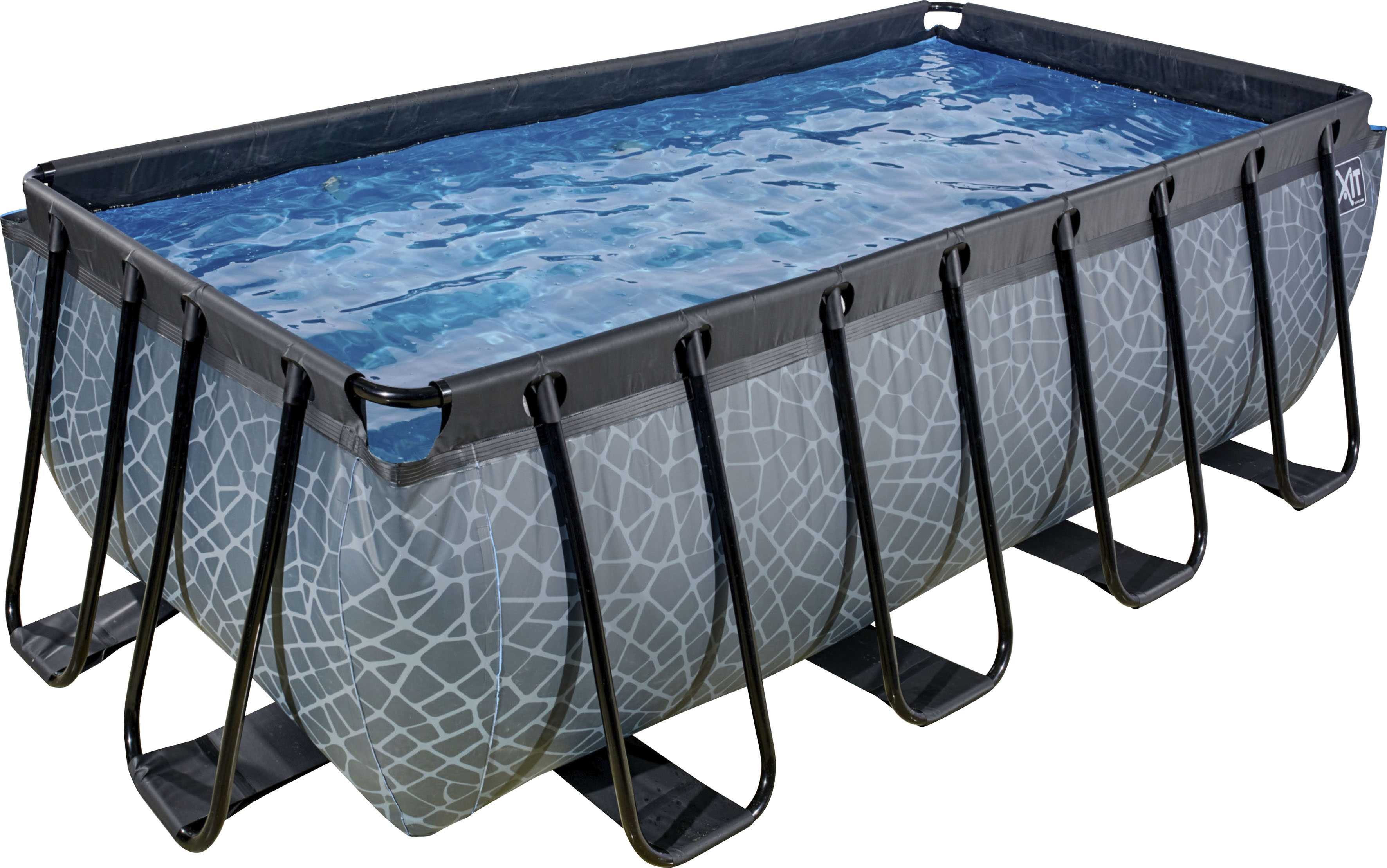 Thumbnail - EXIT Framepool, (Set, 3 tlg.), BxLxH: 200x400x122 cm, mit Kartuschenfilter und Sicherheitsleiter