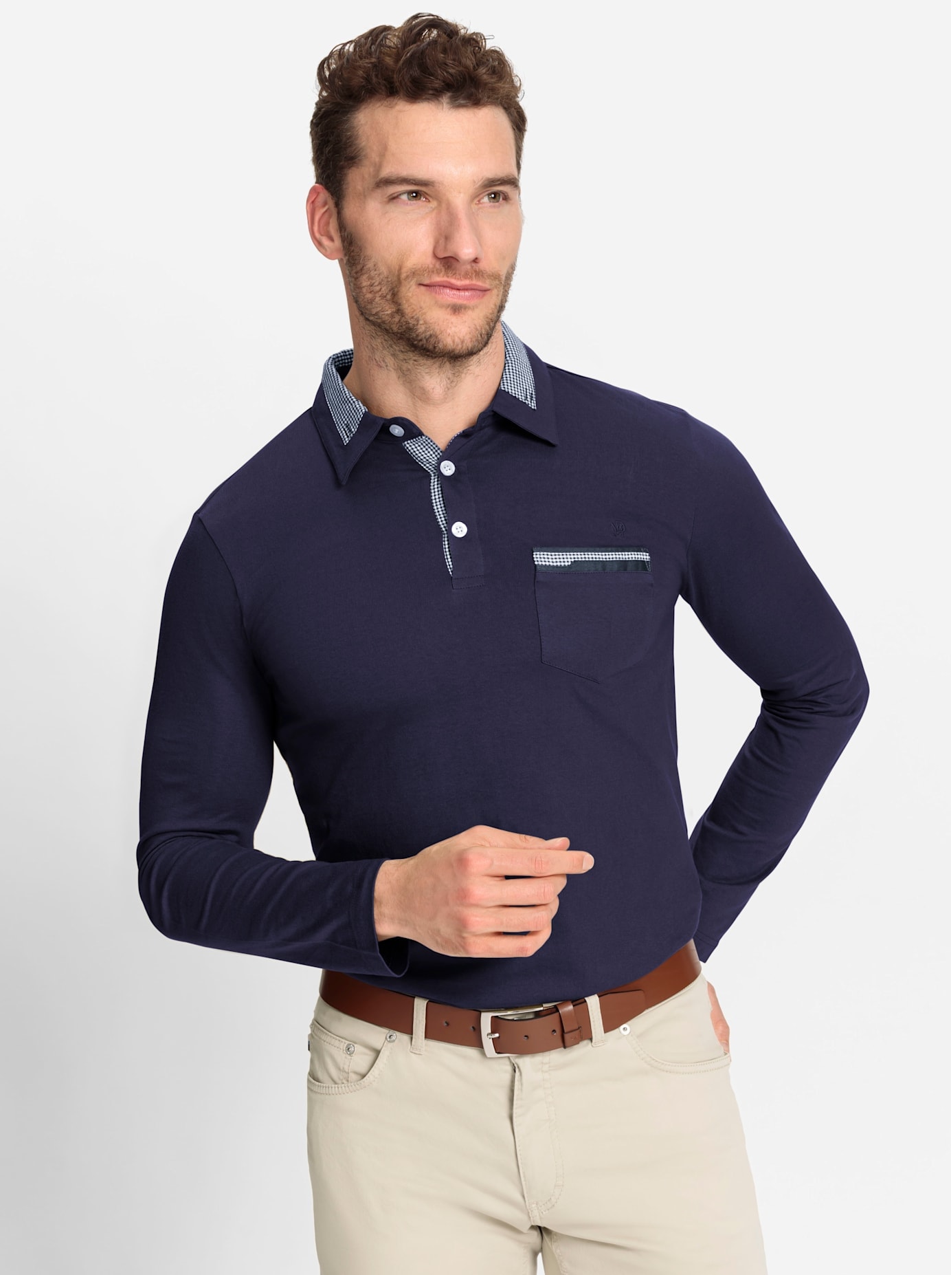 Marco Donati Poloshirt "Langarm-Shirt", (1 tlg.) günstig online kaufen
