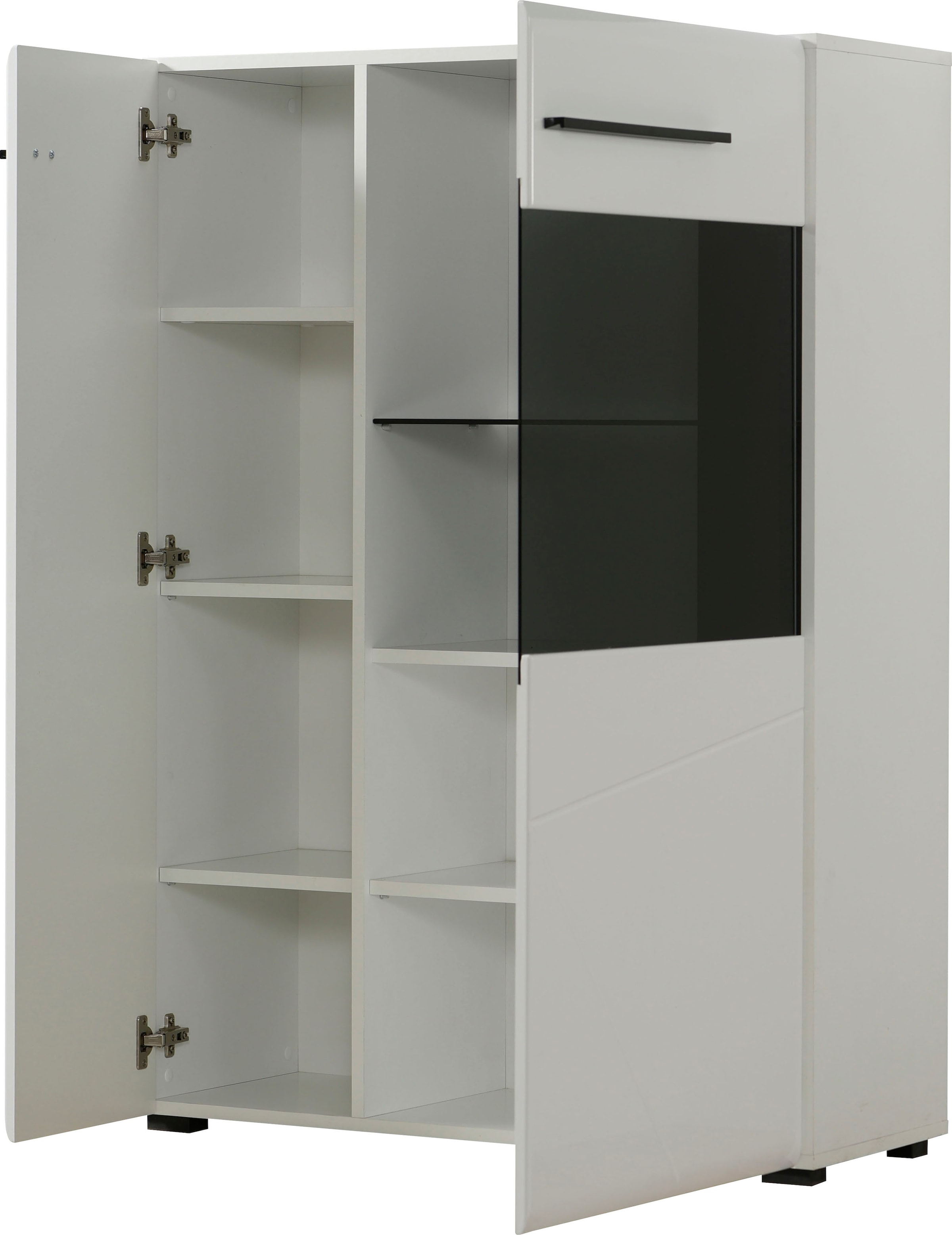 INOSIGN Wohnwand »Trentino«, (Set, 5 St.), inkl. Vitrine, Lowboard, Highboard, Wandregal und Kommode