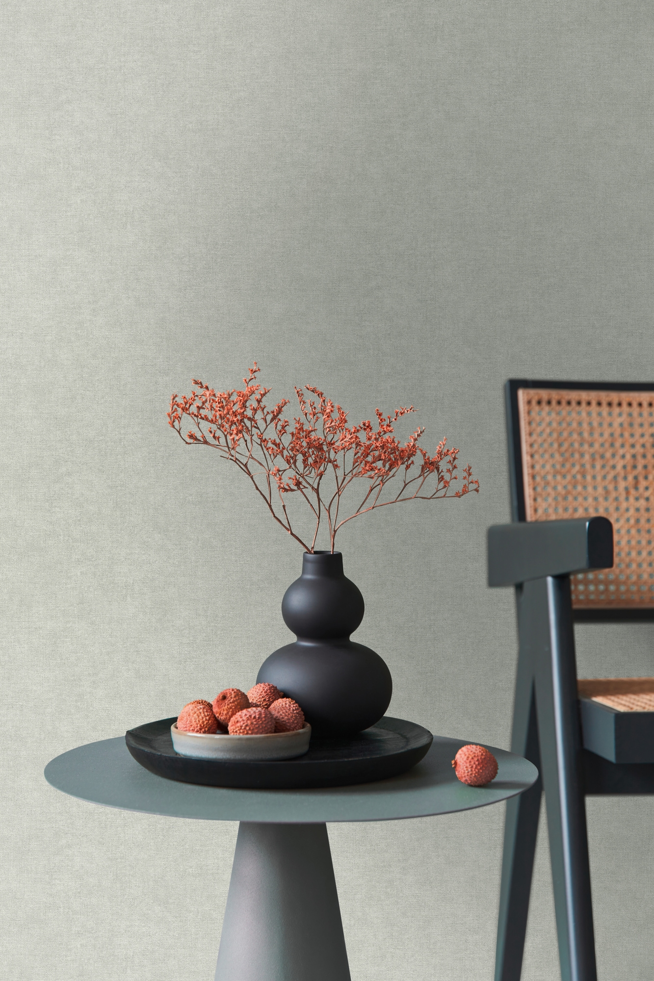 living walls "Smart Surfaces einfarbige Tapete Unitapete Struktur-Optik Landhaus" matt strukturiert Vliestapete Textil-Optik für Schlafzimmer Küche Wohnzimmer Uni Design