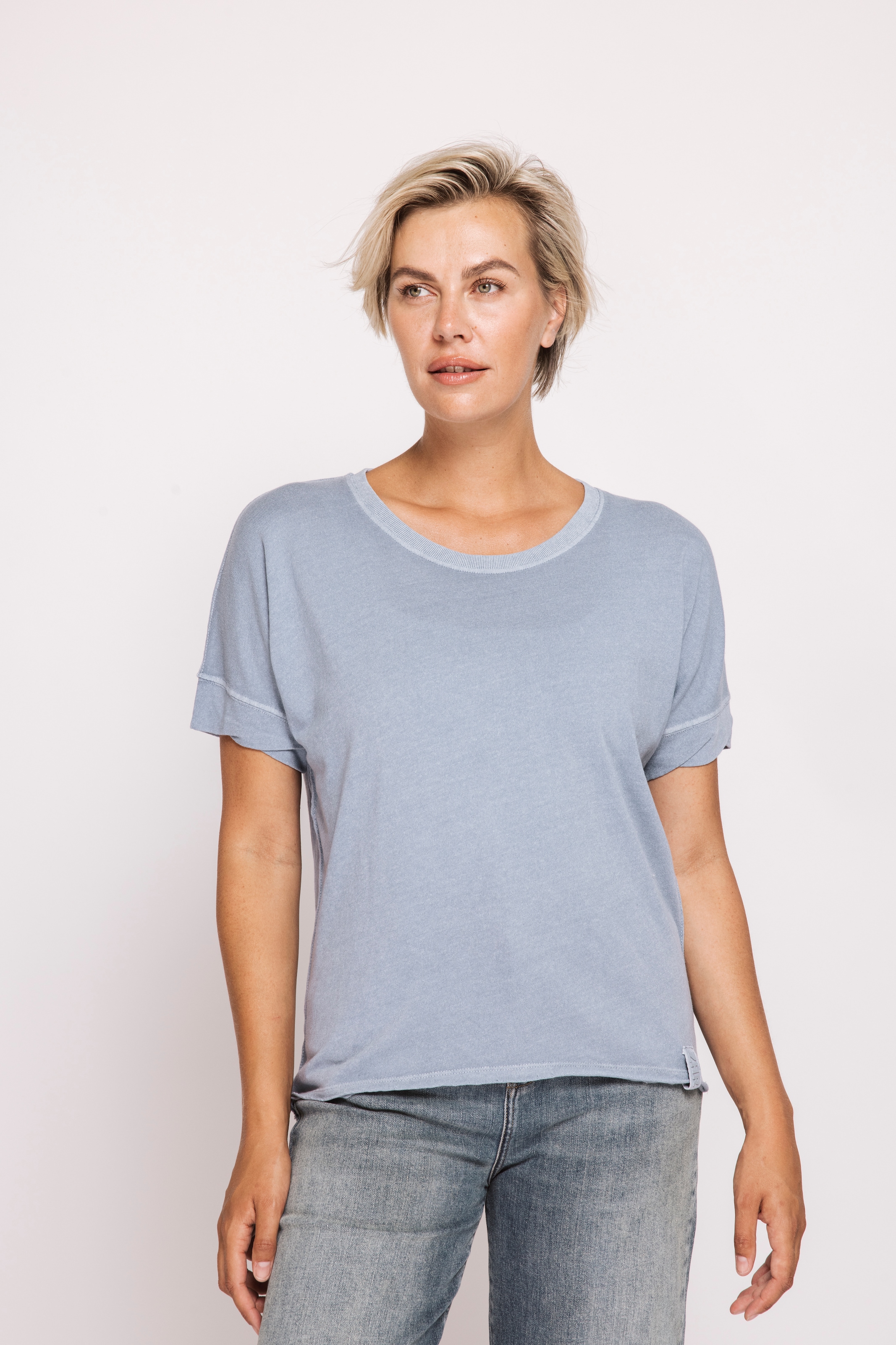 Zhrill Rundhalsshirt "RAHEL T-Shirt" vorgewaschene Optik, Regular Fit günstig online kaufen