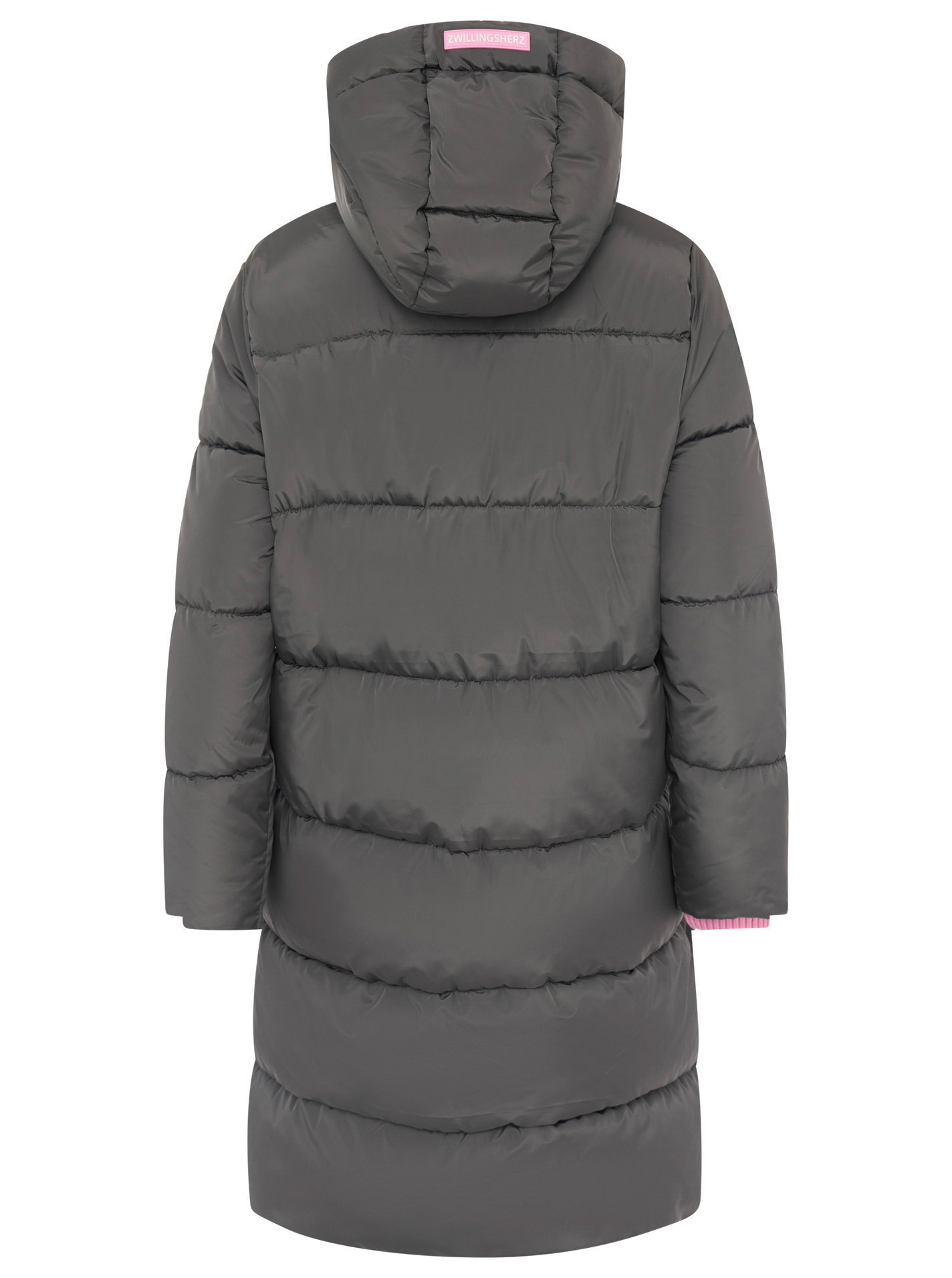 Zwillingsherz Steppmantel »„Cozy“« Kapuze, farbliche Details, Reißverschluss, elastische Bündchen