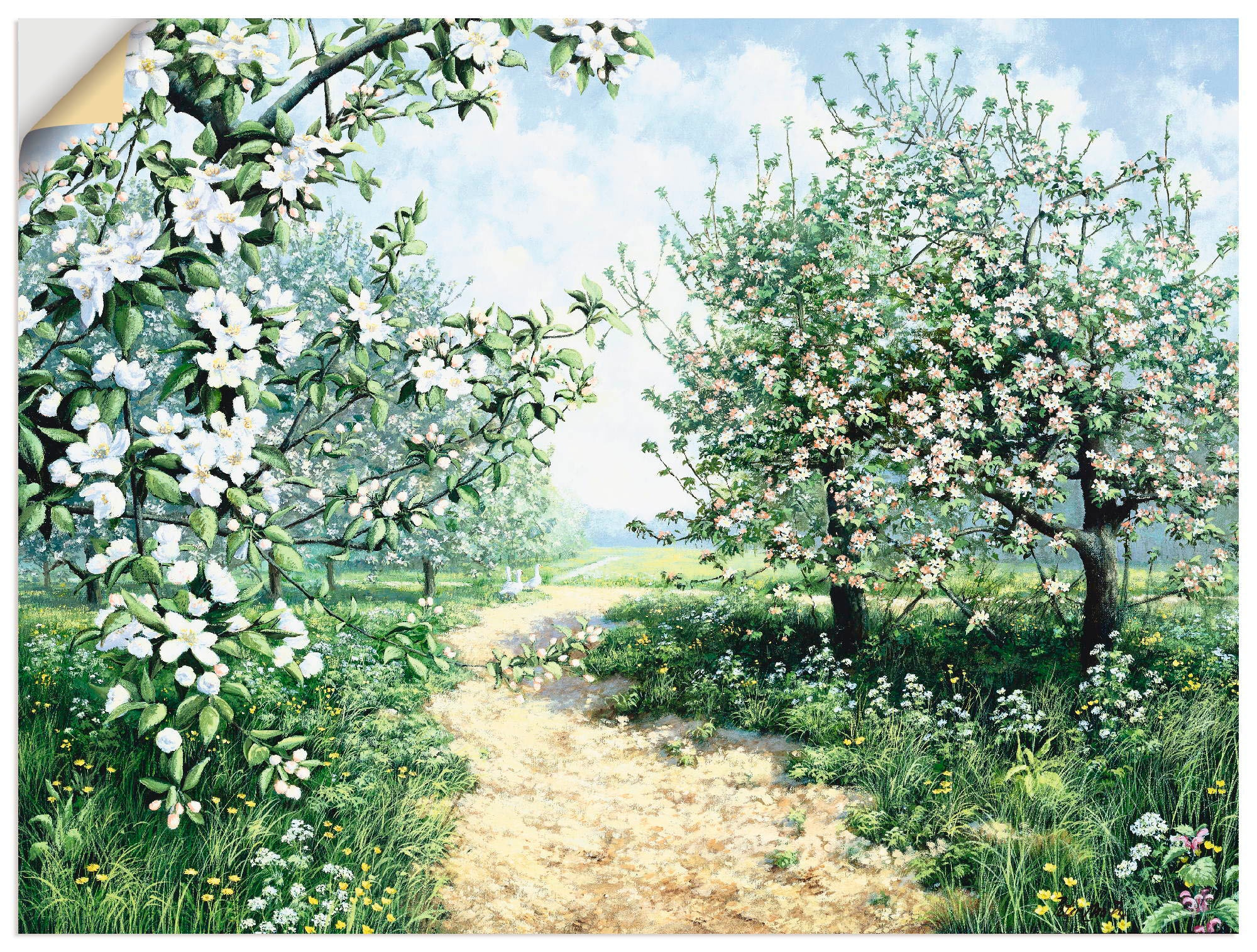 Artland Wandbild "Frühling I", Vier Jahreszeiten, (1 St.), als Leinwandbild günstig online kaufen