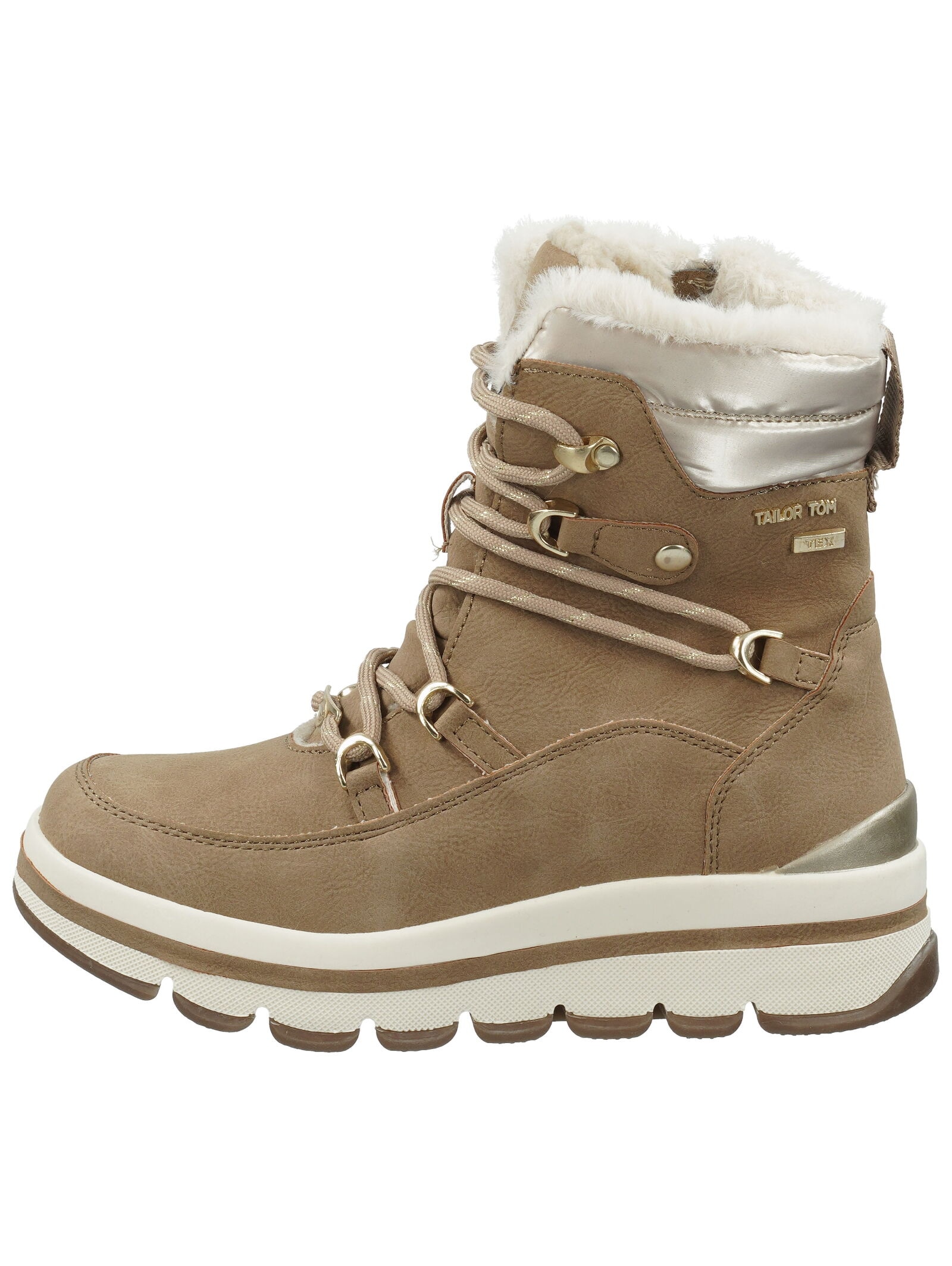 TOM TAILOR Schnürstiefelette »Tom Tailor Stiefelette Lederimitat/Textil«