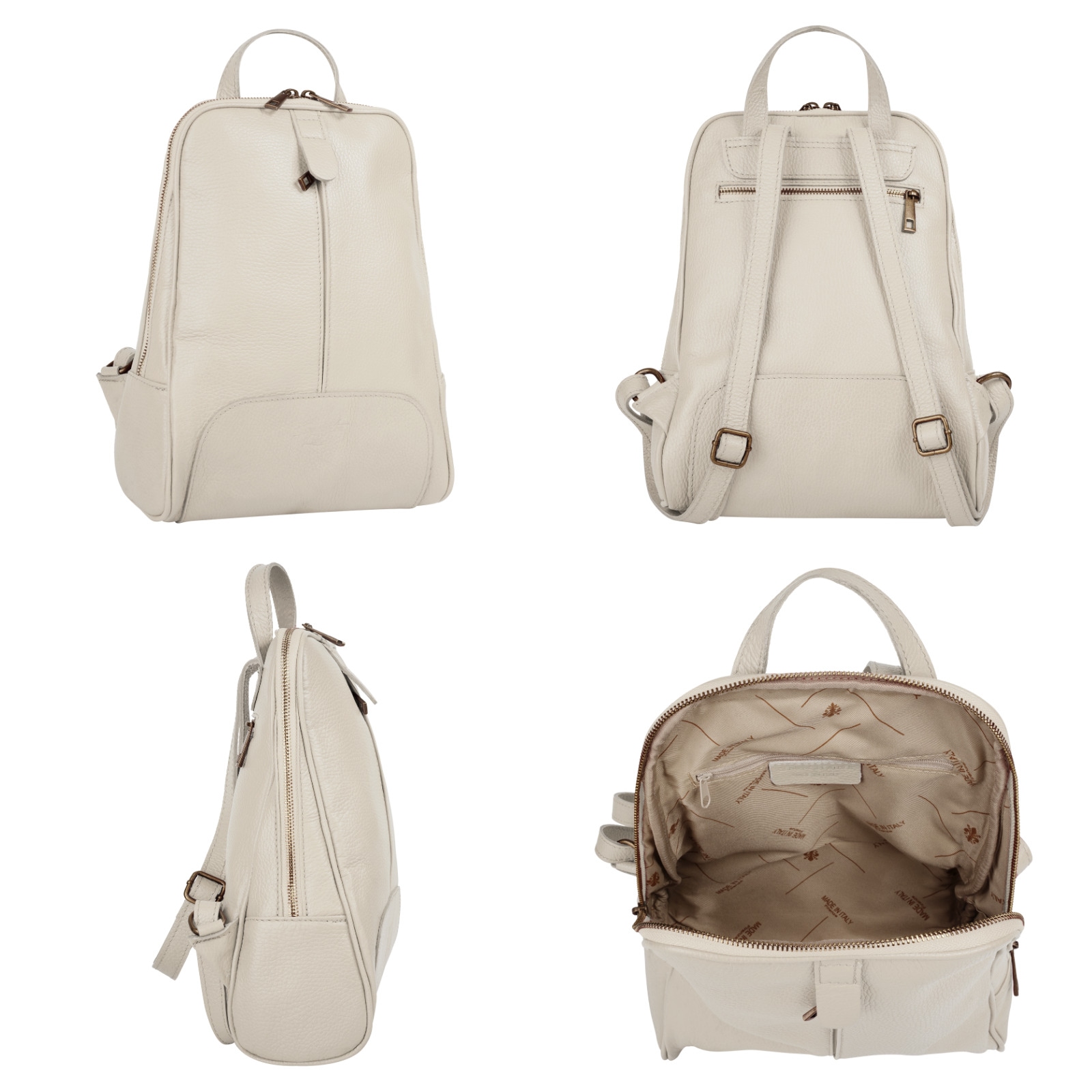 Samantha Look Cityrucksack, echt Leder, Made in Italy