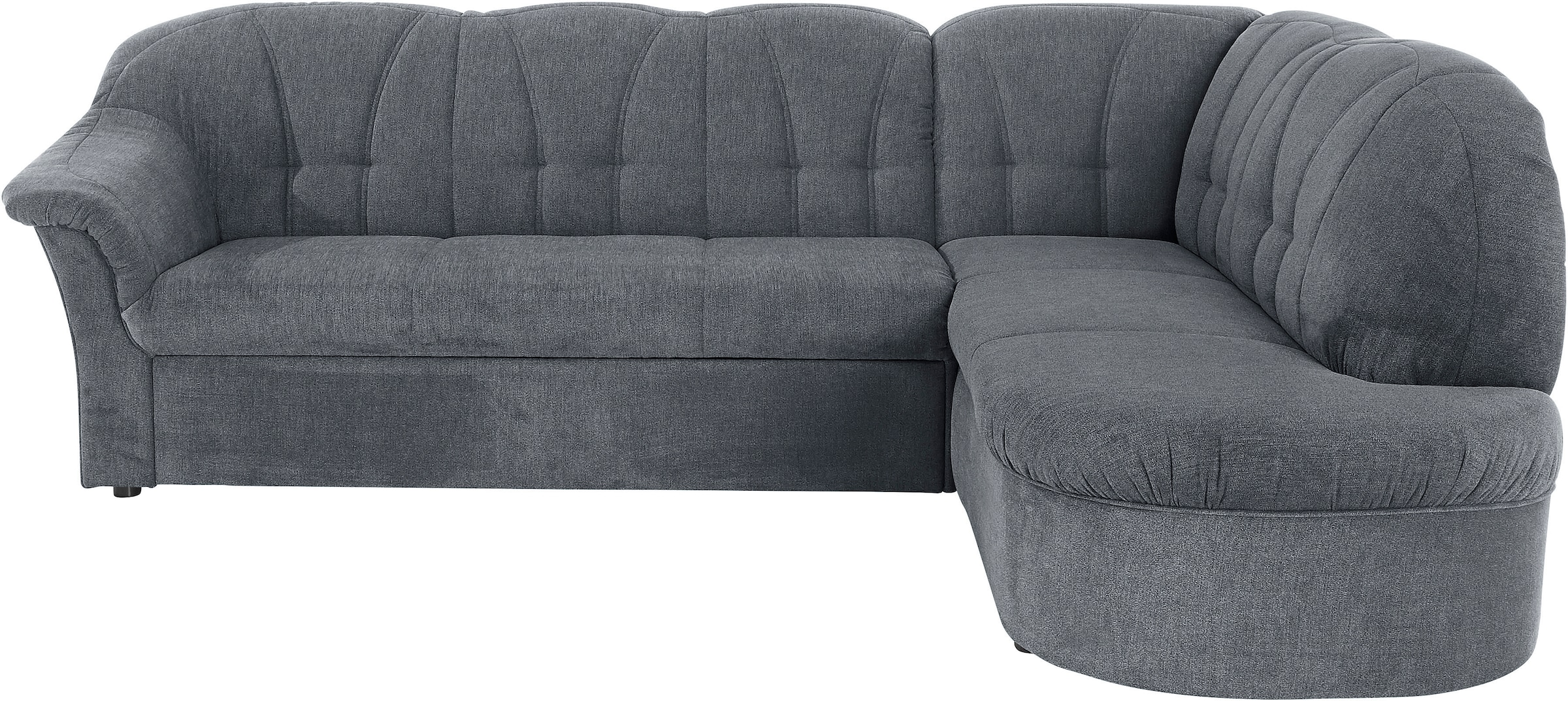 DOMO collection Ecksofa »Pegnitz, elegante Rückensteppung, zeitlose Formensprache, L-Form«, wahlweise mit Bettfunktion