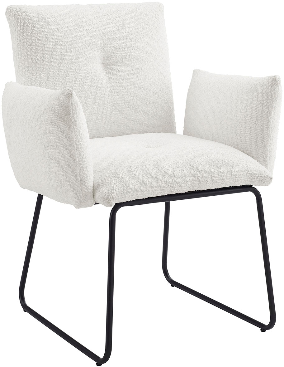 SalesFever Armlehnstuhl "Komfortabler Esszimmerstuhl mit Stil" () mit Welle günstig online kaufen