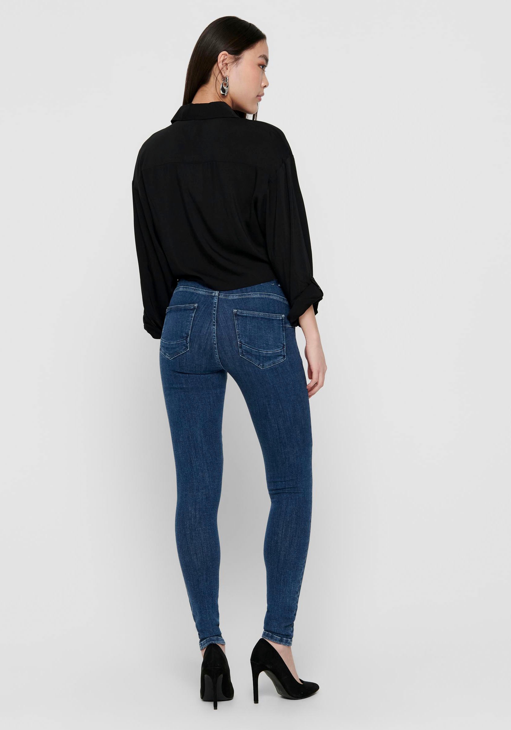 ONLY Skinny-fit-Jeans »ONLPOWER LIFE MID PUSH UP«