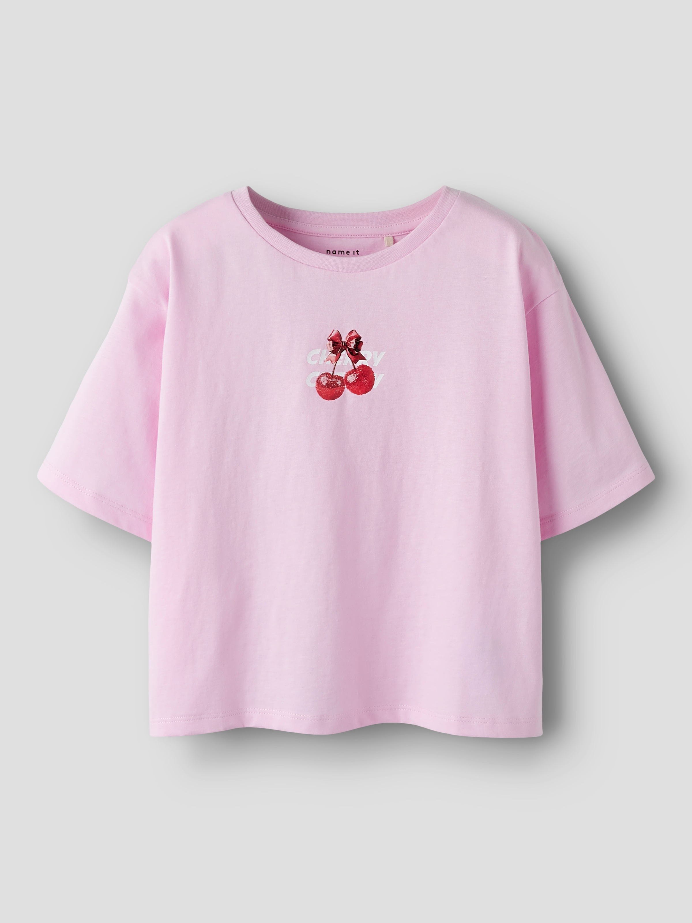 Name It T-Shirt »NKFFARINAZ SS NREG SHORT TOP BOX« mit sommerlichem Frontmotiv