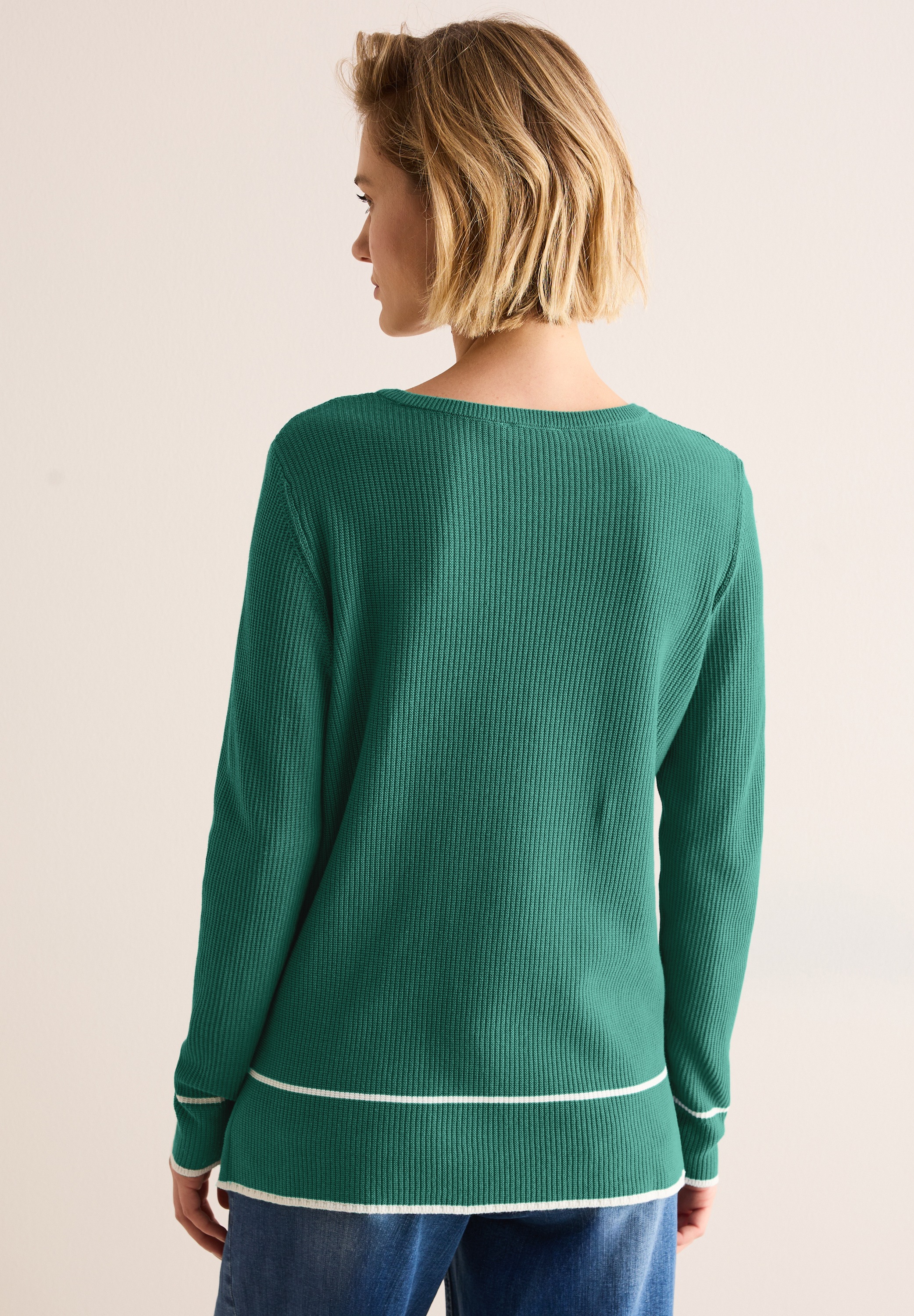 STREET ONE Strickpullover, aus Feinstrick