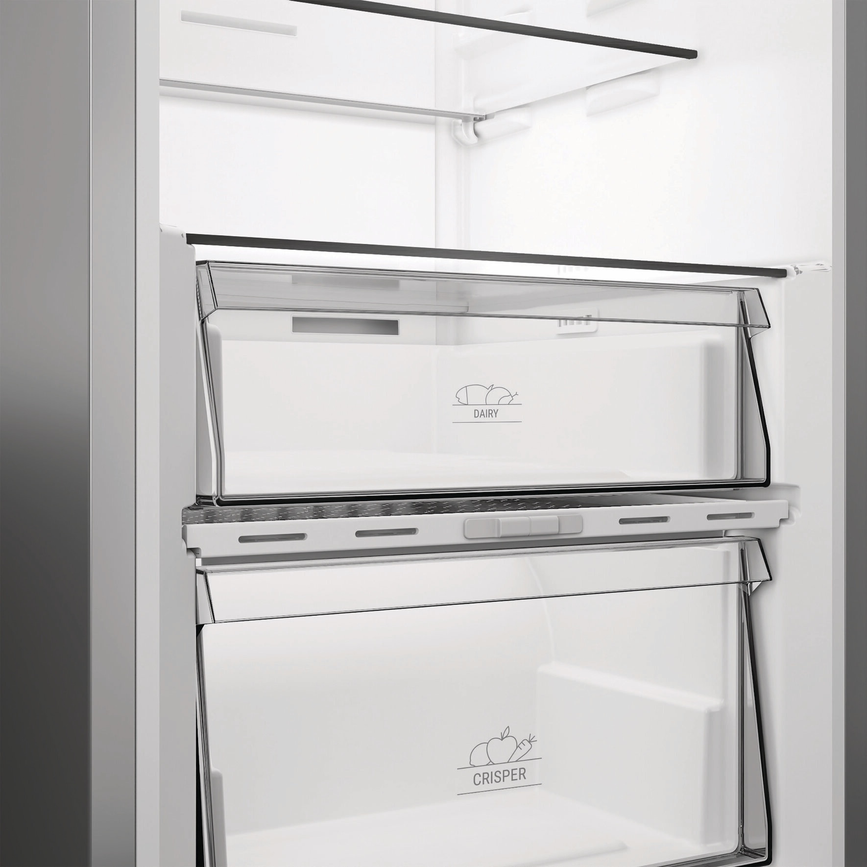 BAUKNECHT Kühlschrank KR 186GD IN »KR 186GC IN« 186,5 cm hoch 59,7 cm breit SmoothFit - 90°-Türöffnung für mehr Komfort