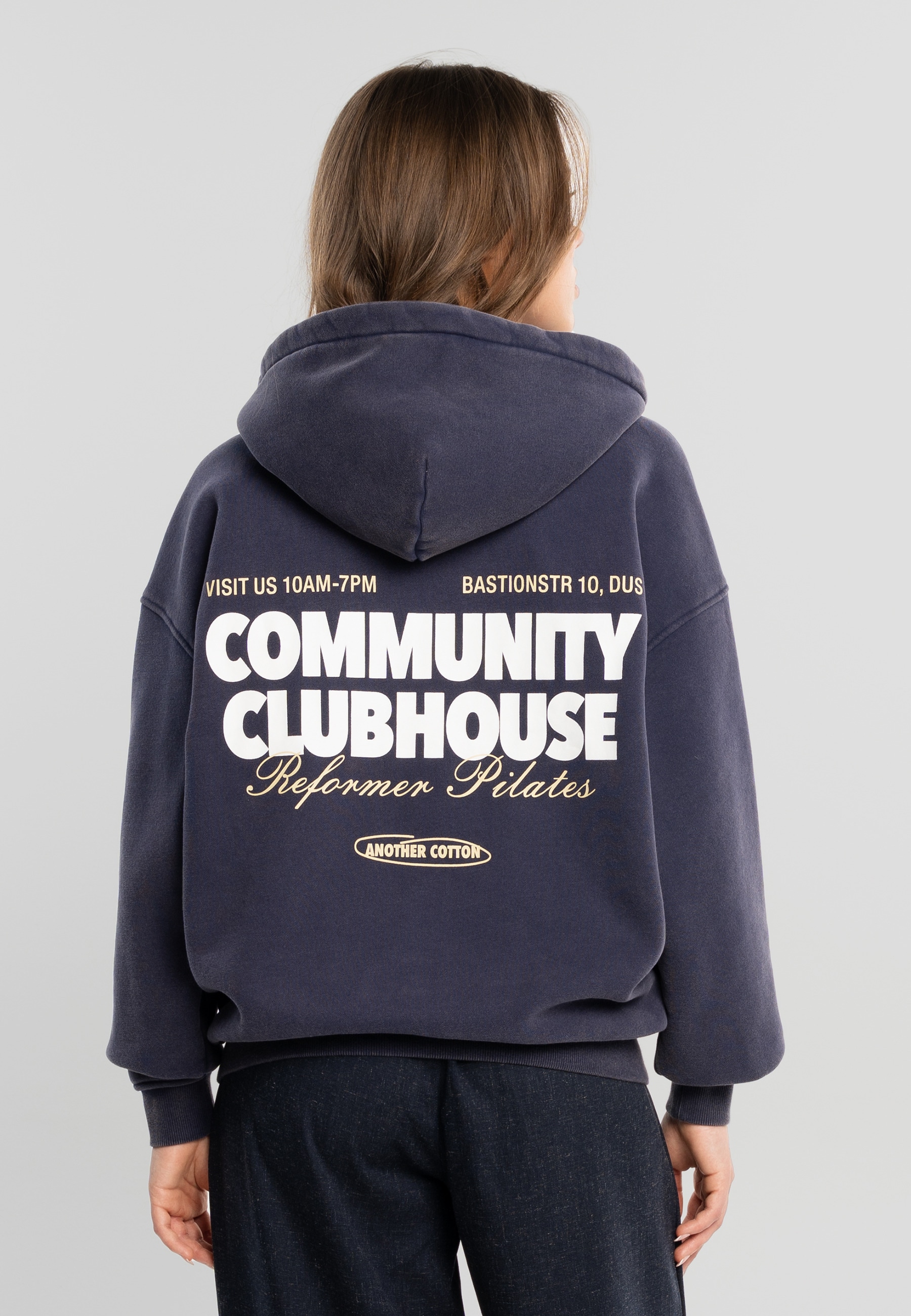 Another Cotton Lab Funktions-Kapuzensweatjacke »Another Cotton Lab Community Clubhouse Washed Zip Hoodie«