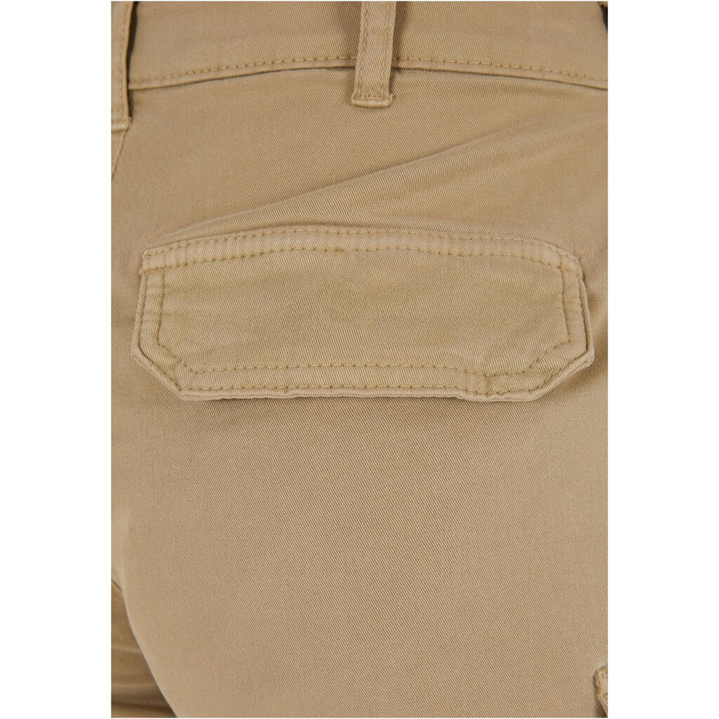 URBAN CLASSICS Cargohose »Urban Classics Damen Ladies High Waist Cargo Shorts«, (1 tlg.)