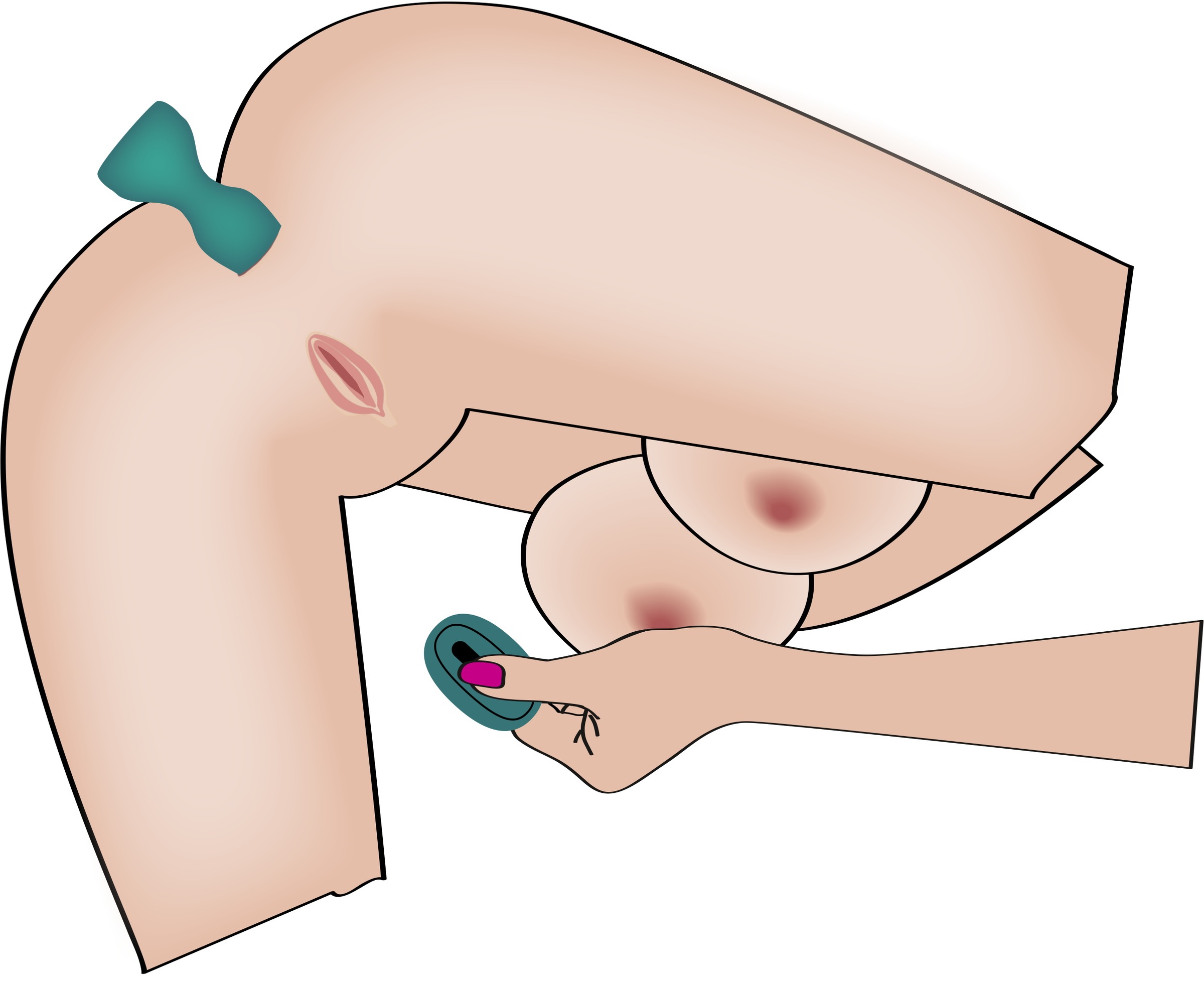 coup!es choice Vibrator »Paartoy-Set RC Mini Vibrator with 4 Attachments«